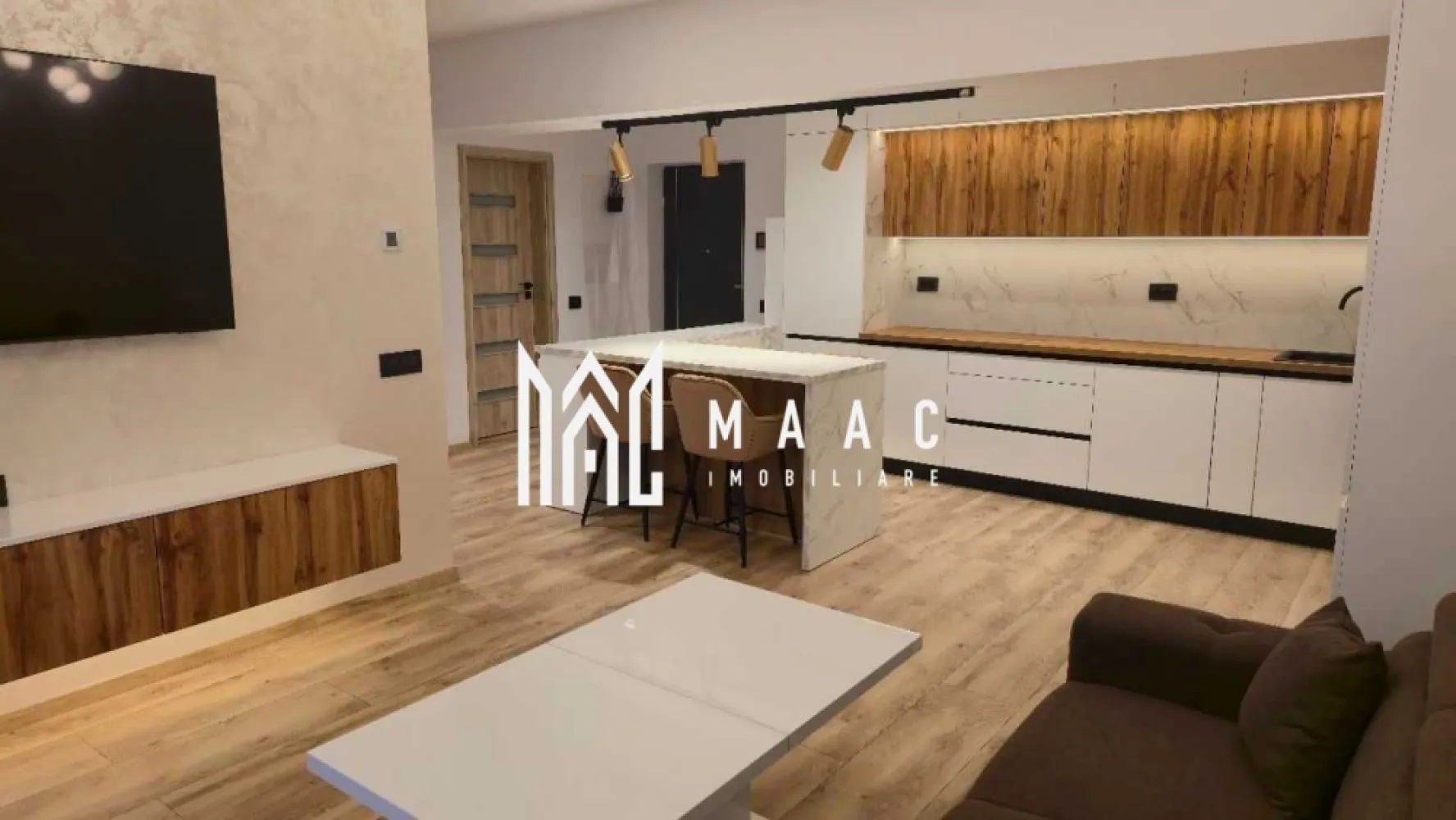 Apartament 2 camere de inchiriat | Selimbar, Sibiu | 77 mp, terasa, parcare - Apartament cu 2 camere disponibil pentru închiriere în Șelimbăr, aproape de zona Mihai Viteazu și Shopping City Sibiu, cu 77 mp utili, terasă mobilată și loc de parcare privat.

Detalii proprietate:
• Suprafață utilă: 77 mp
• Compartimentare: decomandat
• Living cu bucătărie open space și ieșire spre terasă
• Dormitor cu dressing și acces direct spre terasă
• 1 baie, hol interior și spațiu de depozitare/dressing
• Terasă mobilată cu mobilier de grădină
• Loc de parcare exterior privat
• Apartament la prima închiriere, mobilat integral și bucătărie complet echipată
• Electrocasnice incluse: mașină de spălat rufe cu uscător, mașină de spălat vase, cuptor electric, plită cu inducție, hotă, combină frigorifică și Smart TV
• Aer condiționat în fiecare încăpere, jaluzele exterioare electrice, WiFi, sistem antiefracție și videointerfon smart

Ansamblul rezidențial Evolution este amplasat în prelungirea Bulevardului Mihai Viteazu, în vecinătatea Shopping City Sibiu, într-un proiect rezidențial cu două lifturi de mare viteză, supraveghere video și panoramă spre Munții Făgăraș.

Închirierea este disponibilă pe termen lung, garanția este echivalentă cu o chirie lunară, iar animalele de companie nu sunt acceptate. Cod anunț CP3181304. Contactați echipa MAAC Imobiliare pentru programarea unei vizionări și mai multe detalii.