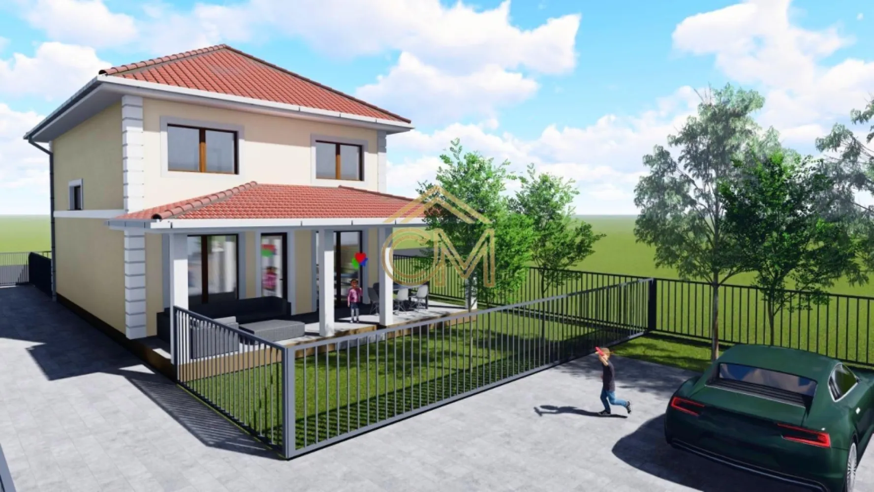 Casa Individuala - 4 Camere - 120MPU - 290MP Teren - Vă prezentăm o casă individuală modernă, spațioasă și luminoasă, amplasată într-o zonă liniștită de case din Șelimbăr, cu acces rapid către principalele puncte de interes ale orașului.

Proprietatea dispune de un teren de 290 mp, dintre care aproximativ 190 mp reprezintă curte liberă și grădină, ideală pentru relaxare, amenajare spațiu verde sau loc de joacă.

Casa este construită pe regim de înălțime P+E+Pod și are o suprafață utilă de 120 mp, compartimentată eficient astfel:

Compartimentare:

Parter:

Living generos și luminos
Bucătărie
Baie
Cameră tehnică
Spațiu depozitare
Hol de acces
Terasă mare acoperită

Etaj:

Hol
3 dormitoare
1 baie

Pod:
Spațiu ideal pentru depozitare, prevăzut cu 2 geamuri tip luminator și instalație electrică.

Accesul între niveluri se realizează pe scări din beton, iar peste etaj există placă de beton izolată cu polistiren extrudat, oferind un confort termic și fonic superior.

Casa este construită din structură de beton, cărămidă și lemn, folosindu-se materiale de calitate.

Dotări interioare:
Încălzire în pardoseală la parter și etaj
Distribuitor, pompe și automatizare
Alimentare pentru termostat în fiecare încăpere
Instalații sanitare complete
Instalații electrice cu tablou și siguranțe separate pe nivel
Centrală termică în condensare
Tâmplărie PVC profil 5 camere, 3 foi de sticlă, culoare POLAREICHE
Pereți finisați la alb – tencuiți, gletuiți și zugrăviți cu lavabilă
Ușă termopan la intrare
Ușă acces terasă și grădină
Finisaje exterioare:
Izolație termică cu polistiren de 10 cm
Sistem pluvial complet – jgheaburi și burlane
Pervazuri exterioare
Pregătire pentru camere video și sistem alarmă
Iluminat exterior
Poartă pietonală cu alimentare interfon
Poartă culisantă pentru acces auto, pregătită pentru automatizare
Curte pavată și locuri de parcare
Localizare și facilități:
Shopping City Șelimbăr – 5 minute
Acces autostradă – 3 minute
Centrul orașului Sibiu – 10 minute
Școală și grădiniță în apropiere
Teren de sport
Magazine alimentare și nealimentare

O proprietate ideală pentru o familie care își dorește confort, intimitate și acces rapid către oraș.

Pentru mai multe detalii sau pentru o vizionare precizati ca ati vazut anuntu cu ID: CP3075677