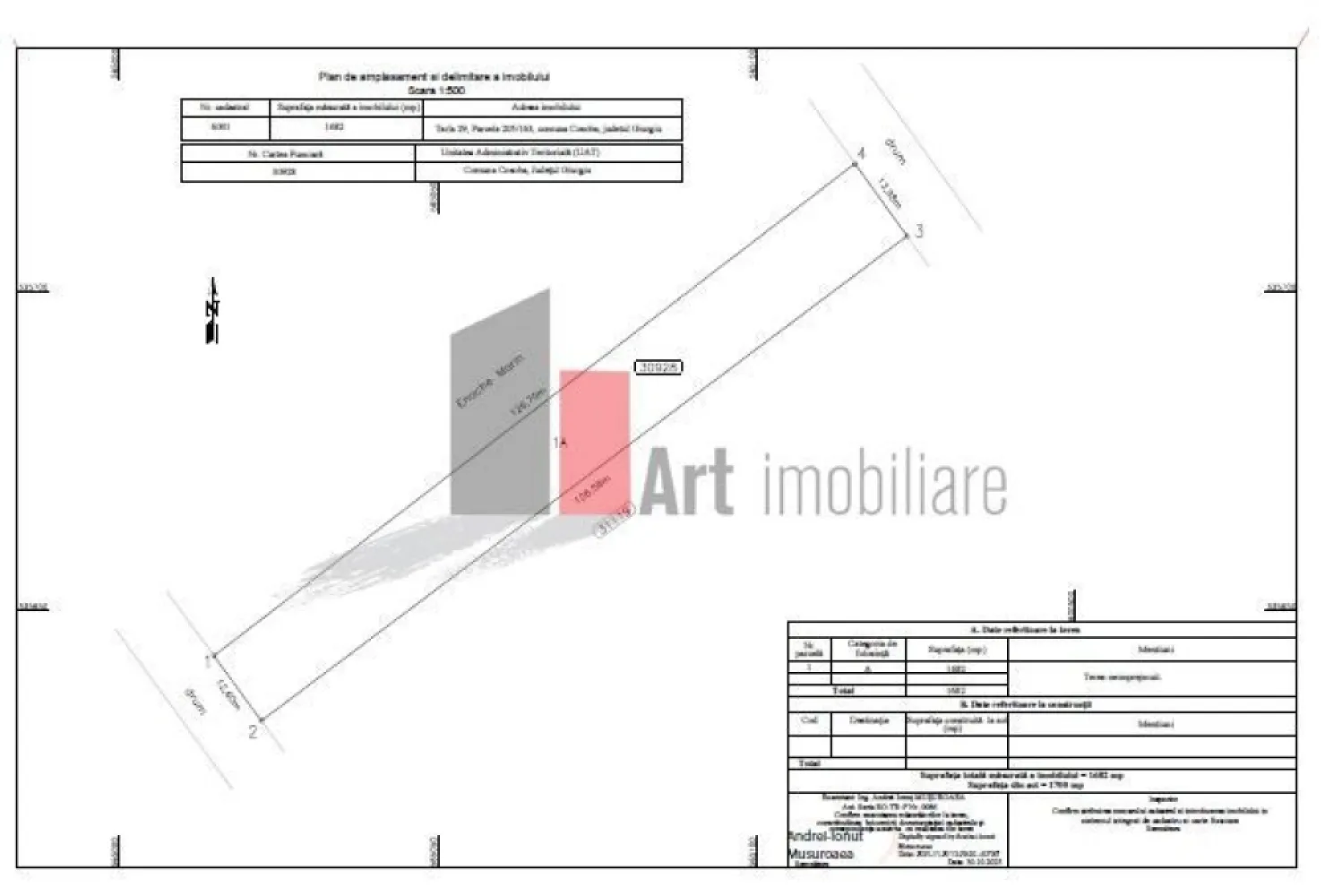 Teren intravilan Cosoba - Va propunem spre achizitie un teren cu dubla deschidere In comuna Cosoba Jud Giurg iudeal constructii panouri sloare industial etc, Aflat in zona de nord fata de Bucuresti la 15 min de mers cu masina pana la intrarea in Bucuresti, 2 Km pana la A1 si 1 km pana la A0 Locatia este exacta Pretul este negociabil.
Utilitati la drum Gaz, apa electricitate