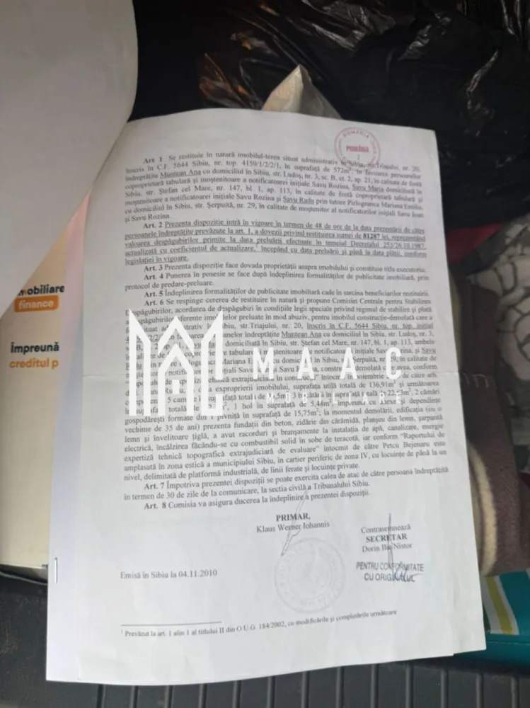 Teren intravilan 572 mp | Trei Stejari, Sibiu | front 19 m, utilități