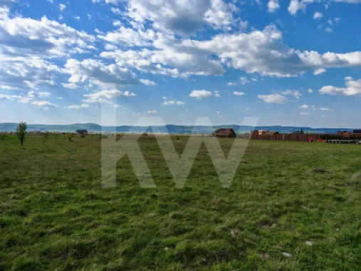 Teren 12.600 mp, front 56m la stradă asfaltată, vedere la munte
