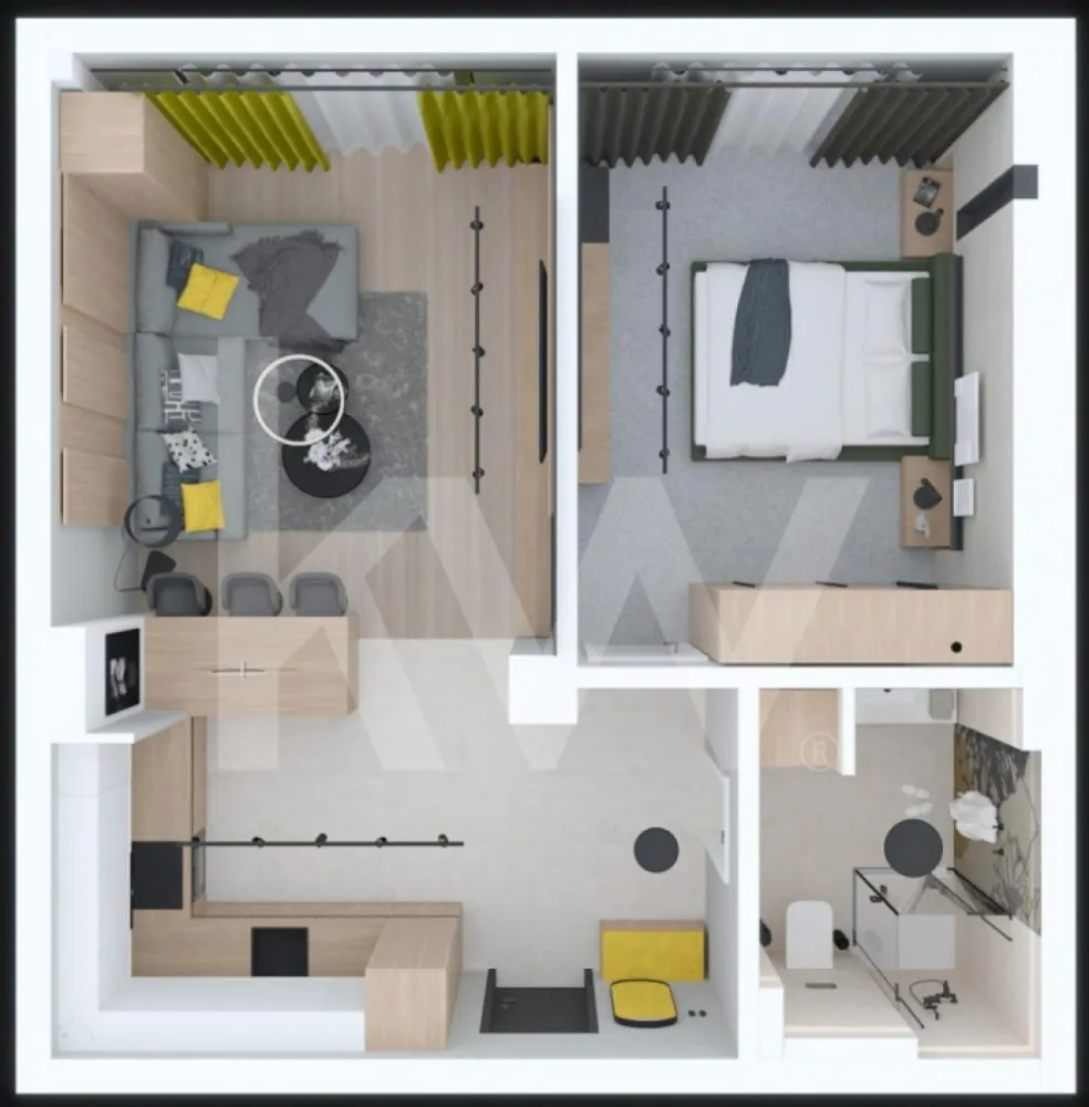 Apartament 2 camere, locul în care confortul și calitatea se simt firesc - Descoperă un apartament de 2 camere excelent compartimentat, cu o suprafață utilă de 52,95 mp, creat pentru un stil de viață confortabil și armonios.

Zona de zi te întâmpină cu un living spațios cu bucătărie open-space (27,38 mp), gândit pentru momente de relaxare, socializare și lumină naturală din plin. Dormitorul generos (14,71 mp) devine refugiul tău de liniște, perfect pentru odihnă și intimitate.
Funcționalitatea este atent integrată printr-un hol larg (6,94 mp), un spațiu de depozitare de 2,11 mp, ideal pentru organizare, și o baie modernă (3,92 mp), concepută pentru confortul zilnic.
Vedeta locuinței este balconul spectaculos de 13,91 mp — un spațiu care poate deveni terasa ta personală, cu aer, lumină și posibilitatea de a crea o zonă verde de relaxare.

Un apartament complet, luminos și primitor, care nu doar arată bine, ci se simte ca acasă încă de la prima vizită.

Programează acum o vizionare și lasă-te cucerit de atmosfera acestui apartament!