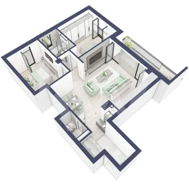 Apartament 3 camere, etaj 1, intabulare vara 2026