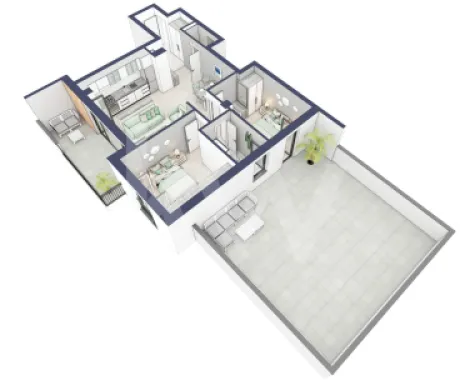 Apartament 3 camere, Parter, intabulare vara 2026