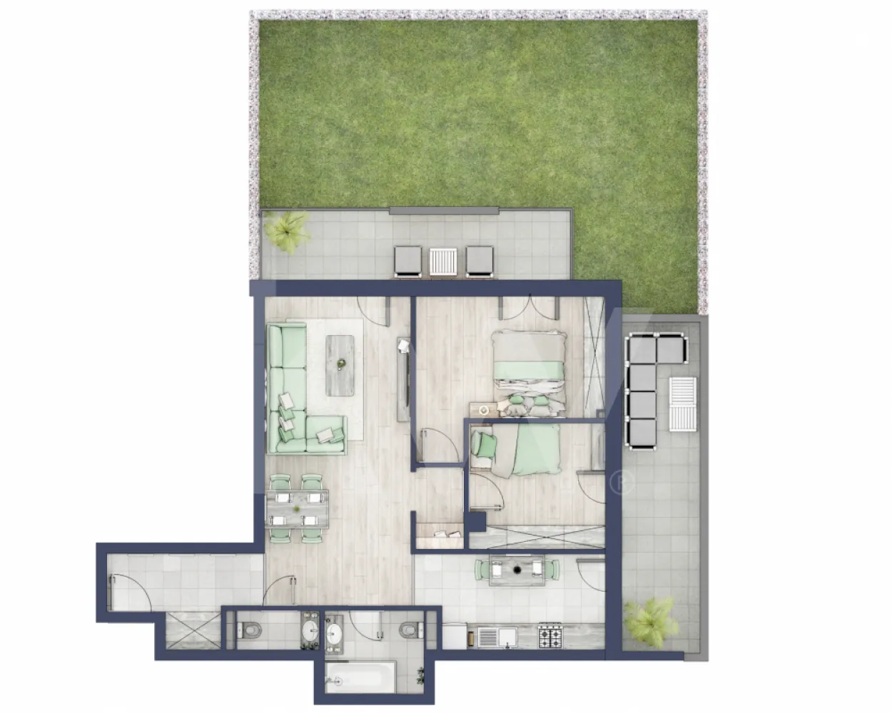 Apartament 3 camere, Parter, intabulare vara 2026