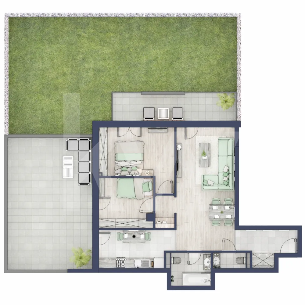 Apartament 3 camere, Parter, intabulare vara 2026 - Ești dornic/ă să faci o schimbare importantă în viața ta?

Fie că te gândești să iți schimbi domiciliul sau te afli la început de drum, îți propunem un imobil pentru un stil de viață modern, pe măsura așteptărilor tale.
Unde? Într-un ansamblu rezidențial demn de secolul XXI.

Compartimentare apartament:
Bucatarie - 8,9 m²
Living - 25,7 m²
Dormitor - 12,5 m²
Dormitor 2 - 8,8 m²
Baie - 4,7 m²
Baie 2 (WC) - 2,0 m²
Hol - 5,8 m²
Sas - 1,9 m²
Suprafata balcon - 11,8 m²
Terasa - 40,0 m²
Gradina - 107,0 m²

Apartamentul se predă la alb cu:
- prize și întrerupătoare 
- centrală termică Viessmann
- cronotermostat în fiecare cameră
- încălzire în pardoseală
- rulouri electrice la dormitoare.

Situată ​​în Zona Turnișor din Sibiu, viitoarea ta casă vine la pachet cu următoarele beneficii:
- spații verzi, zone de agrement, zone de fitness;
- loc pentru sport în aer liber, loc de joacă pentru copii; loc pentru grătar în apropierea pârâului;
- siguranță: bariere de intrare pentru a limita accesul doar la viitori proprietari în cadrul ansamblului;
- 2 căi de acces: una pe partea de Vest cu ajungere rapidă în zona Industială, Aeroport și autostradă și încă una pe Str. Ogorului către centrul orașului Sibiu;
- stand de biciclete;
- parcare subterană/supraterana
- posibilitate încărcare mașini electrice (în parcarea subterană);

Apartamentul despre care îți vorbesc are o suprafață utilă de 47,1 m², cu un balcon de 10,3 m² se predă la alb cu:
- prize și întrerupătoare 
- centrală termică Viessmann
- cronotermostat în fiecare cameră
- încălzire în pardoseală
- rulouri electrice la dormitoare.

 Modalitati de predare:
 Preț: € 186.945 cu 21% TVA inclus. (intabulare vara 2026)
Apartamentul se vinde în stadiul de “alb avansat”.


Randările sunt doar niște exemple și pot fi diferite față de realitate. Nu răspundem pentru diferențele apărute.

Locurile de parcare sunt contra-cost și pot fi în parcarea supraterană (€ 5.084/loc de parcare) sau la subsol (€ 10.168/loc de parcare).
Modalități de plată: cash și credit ipotecar cu avans minim de 15%.

Așadar îți pune la dispoziţie o Asociaţie de Proprietari bine gestionată care se ocupă şi de întreţinerea clădirilor şi a spaţiilor verzi, pentru un aspect curat, modern, adecvat.

Informatii certificat energetic conform proiect:
a) clasa energetica B;
b) consumul total specific de energie primara: 126.00 kWh/m2an;
c) indicele de emisii echivalent CO_2: 26 kgCO2/m2an;
d) consum total specific de energie din surse regenerabile: 0 kWh/m2an.

Ce spui, ne vedem să-ți prezint în detaliu acest ansamblu?
Dacă da, contactează-mă la numărul afișat!