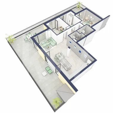Penthouse 4 camere - priveliste fabuloasa - Ansamblu Premium - Sibiu