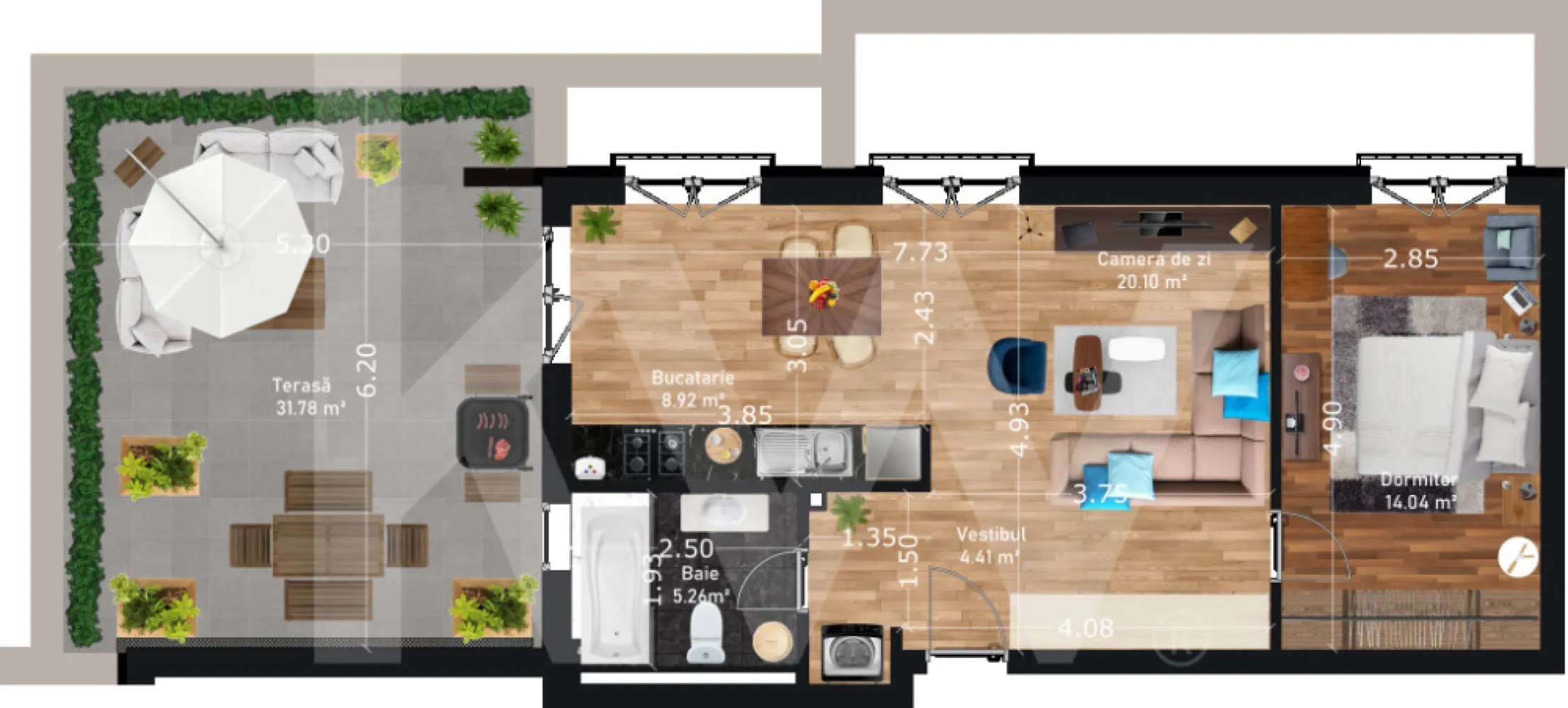 Apartament cartier Turnisor - bloc cu lift - Va oferim spre vanzare acest apartament situat intr-un ansamblu nou din cartierul Turnișor din Sibiu. 

Acesta prezintă multiple avantaje:

ansamblu rezidential nou, blocuri cu lift, boxe si garaj
boxa la subsol inclusa in pret in functie de disponibilitate
numeroase spatii verzi in zona
locuri de joaca pentru copii
apartamente izolate termic si fonic cu materiale specifice – caramida Cemacon (confort termic si acustic ridicat, protectie ridicata la incendii, reduce riscul aparitiei igrasiei si mucegaiului) –
clasa energetica A
incalzire in pardoseala
locatie buna, aproape de zona de Vest a orasului si de Aeroportul Sibiu
priveliste panoramica asupra orasului
adapost A.L.A.
cai de acces asfaltate si illuminate

Apartamentele se predau finisate la cheie -  cu excepția celor care costă peste 120.000 euro + TVA. Acestea se vor preda la alb.

Loc de parcare: In pretul apartamentelor de vanzare in Sibiu este inclus si un loc de parcare. Contra cost, clientii pot achizitiona un garaj subteran.

Moduri de plata: Plata se poate face atat din surse proprii, cat si cu ajutorul unui credit. Apartamentele au clasa energetica A si pot fi achizitionate prin intermediul programului bancar Casa Verde.

Clasa energetica A reprezinta eficienta maxima a unei locuinte, avand ca avantaje atat dobanzi bancare mai mici, cat si costuri reduse la utilitati.

Pentru detalii si vizionari nu ezitati sa ne contactati.