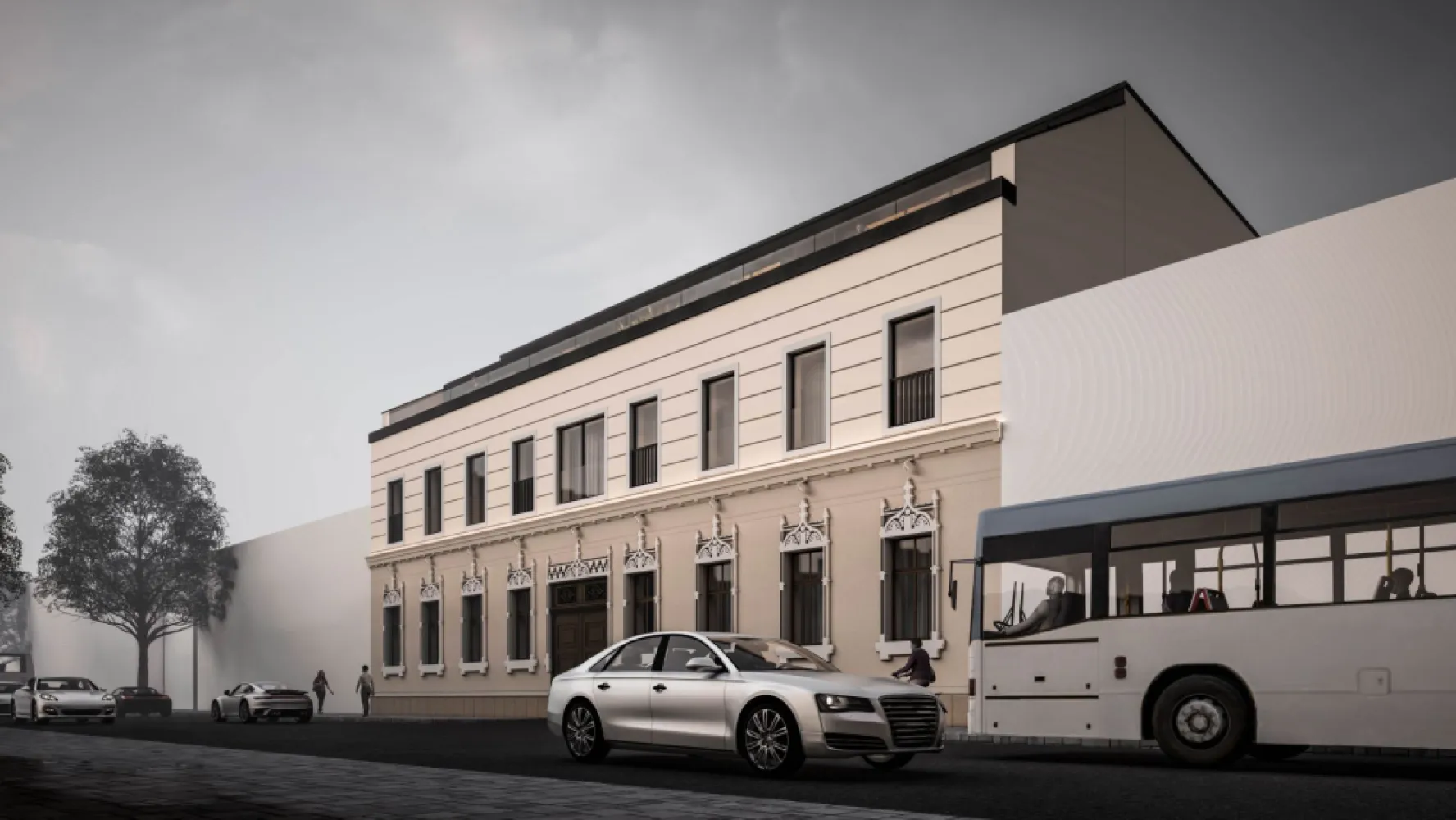 Apartament nou, 2 camere, 261 500 Euro. Comision 0. - De vânzare, comision 0: apartament ultracentral, Oradea, 2 camere dispuse pe doua nivele.
Apartament 4, parter: 261 500 Euro + TVA, Sc. - 129.78 m2 / Su. - 108.00 m2
Apartamentul este situat în ansamblu rezidențial nou, aflat în construcție, termen de finalizare aprilie 2026.

Nivel 1, zona de zi: living, bucatarie, baie, hol, terasa. 
Nivel superior, zona de noapte: dormitor cu baie proprie si dressing.

Imaginati-va ca pasiti intr-o poveste cu doua camere dispuse pe doua nivele, unde fiecare detaliu transmite eleganta si confort. La parter, un living spatios cu bucatarie open space si zona de dining creeaza cadrul ideal pentru momente de socializare si relaxare. In colt, o scara moderna si rafinata ne conduce spre etajul superior, unde dormitorul se dezvaluie ca o adevarata oaza de liniste si intimitate. Spatiul este completat de un dressing generos tip walk-in si o baie sofisticata, delimitata prin usi de sticla glisante, ce adauga luminozitate si fluiditate intregului design contemporan.

Caracteristici:
* izolare exterioară cu vată bazaltică de 20 cm, confort termic superior.
* pereți exteriori și despărțitori din cărămidă cu goluri verticale, 30 cm, izolare fonică și termică superioară.
* tencuire integrală înainte de izolare, eliminarea pierderilor de căldură.
* pompe de căldură pentru încălzire și răcire, sistem de încălzire și răcire în pardoseală, economie de spațiu și eficiență maximă.
* sistem de decalcifiere, dedurizare și filtrare a apei prin osmoză inversă și remineralizare, scăderea cheltuielilor, apă mai sănătoasă, prelungirea duratei de viață a electrocasnicelor și a instalațiilor sanitare.
* ventilație descentralizată în fiecare încăpere, climatizare suplimentară Daikin cu WiFi.
* clădire certificată „verde” GREEN HOMES.
* supraveghere video 24/7.
* rolete electrice din aluminiu.
* clădire dotată cu spațiu verde, loc de joacă pentru copii și sală privată de sport.
* există posibilitatea de a achiziționa loc de parcare și boxă pentru depozitare (costuri separate).

Boxa de depozitare: 4 000 E + TVA
Loc de parcare acoperit: 18 000 Euro + TVA
Loc de parcare exterior: 15 000 Euro + TVA

Sala de fitness situată la etajul 1, destinată exclusiv locatarilor, oferă privilegiul de a te antrena cu aparate moderne, într-un ambient elegant, fără a părăsi clădirea în care locuiești. Într-o zonă ultracentrală, unde timpul este prețios, sala de fitness adaugă valoare fiecărei zile, transformând mișcarea într-o plăcere constantă și accesibilă, într-un cadru privat, sigur, creat special pentru o comunitate selectă de rezidenți.

Contact: Flavius Bunoiu - 0751 254 234