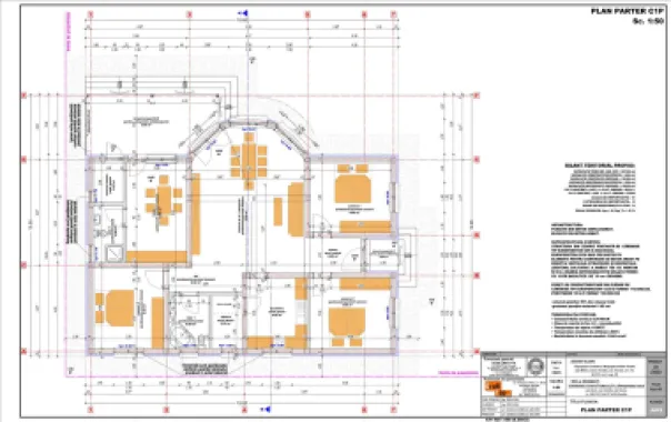 Teren intravilan, fundatie proiect casa, gard si utilitati-Zona Cheriu