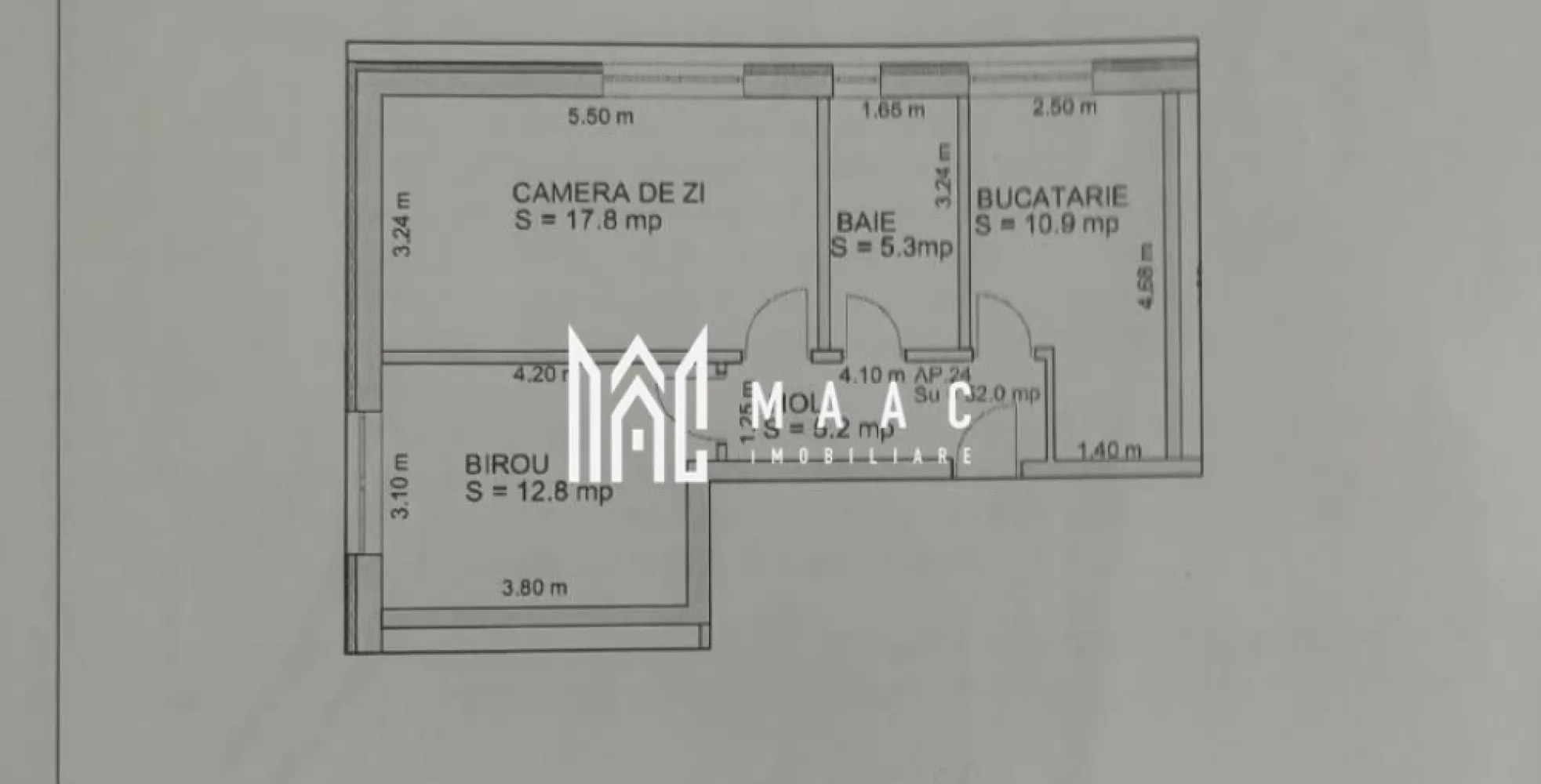 Aparatament 2 camere | Zona Doamna Stanca | 52 mp|
