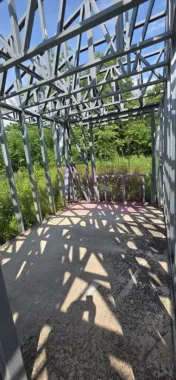 Casa pe structura metalica si teren de 757 mp de vanzare in Brebu