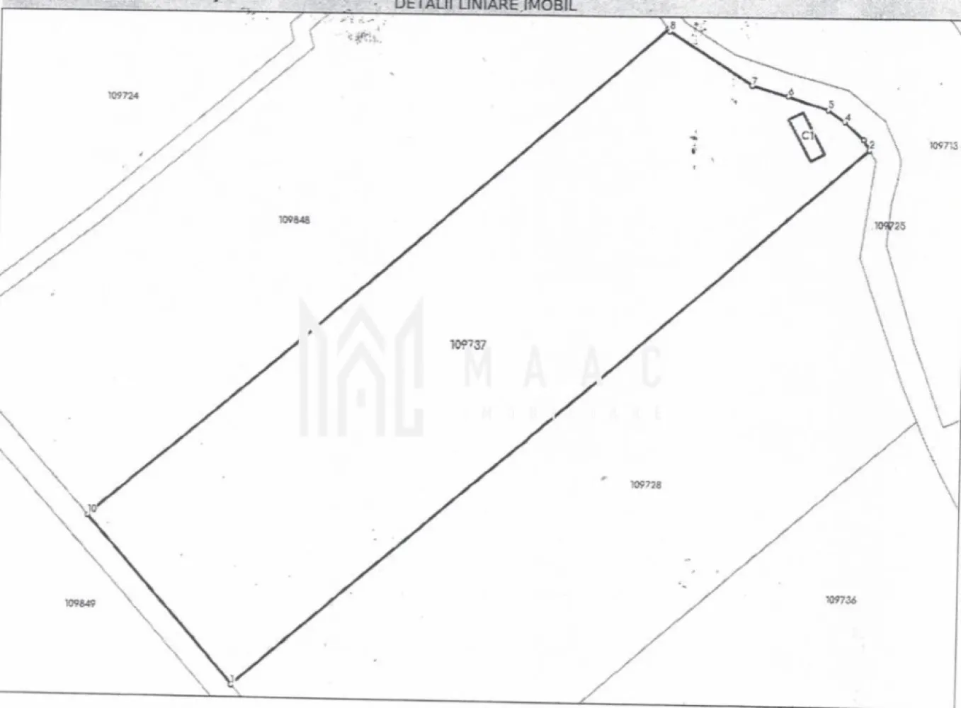 Teren industrial I 37200 mp Parcelabil I Acces la DJ I Agnita - MAAC Imobiliare promovează spre vânzare un teren industrial amplasat la periferia orașului Agnita – o oportunitate solidă pentru investitori și dezvoltatori.

Caracteristici teren:
- Suprafață totală: 37.253 mp
- Împărțit în 4 parcele de aprox. 9.200 mp fiecare, cu amprentă dreptunghiulară
- Destinație: industrial / construcții
- Front stradal la DJ: aprox. 40 m liniari
- Drum forestier pe lungimea parcelelor, ce poate fi dezvoltat ca drum de acces pentru fiecare parcelă
- Lucrări de îndreptare și prospectare efectuate
- Fără construcții existente – teren liber, pregătit pentru dezvoltare

Avantaje investiționale:
- Suprafață generoasă, potrivită pentru proiecte industriale de amploare
- Posibilitate de parcelare și dezvoltare etapizată
- Acces direct la drum județean și drum secundar
- Poziționare strategică, ideală pentru activități de producție, logistică sau comerț
- Potențial ridicat de creștere a valorii prin dezvoltarea zonei

Această proprietate reprezintă o investiție de anvergură, cu perspectivă pe termen lung, destinată profesioniștilor și investitorilor care urmăresc proiecte industriale sau economice solide.

Pentru mai multe detalii, contactați echipa MAAC Imobiliare specificând ID CP2853204.