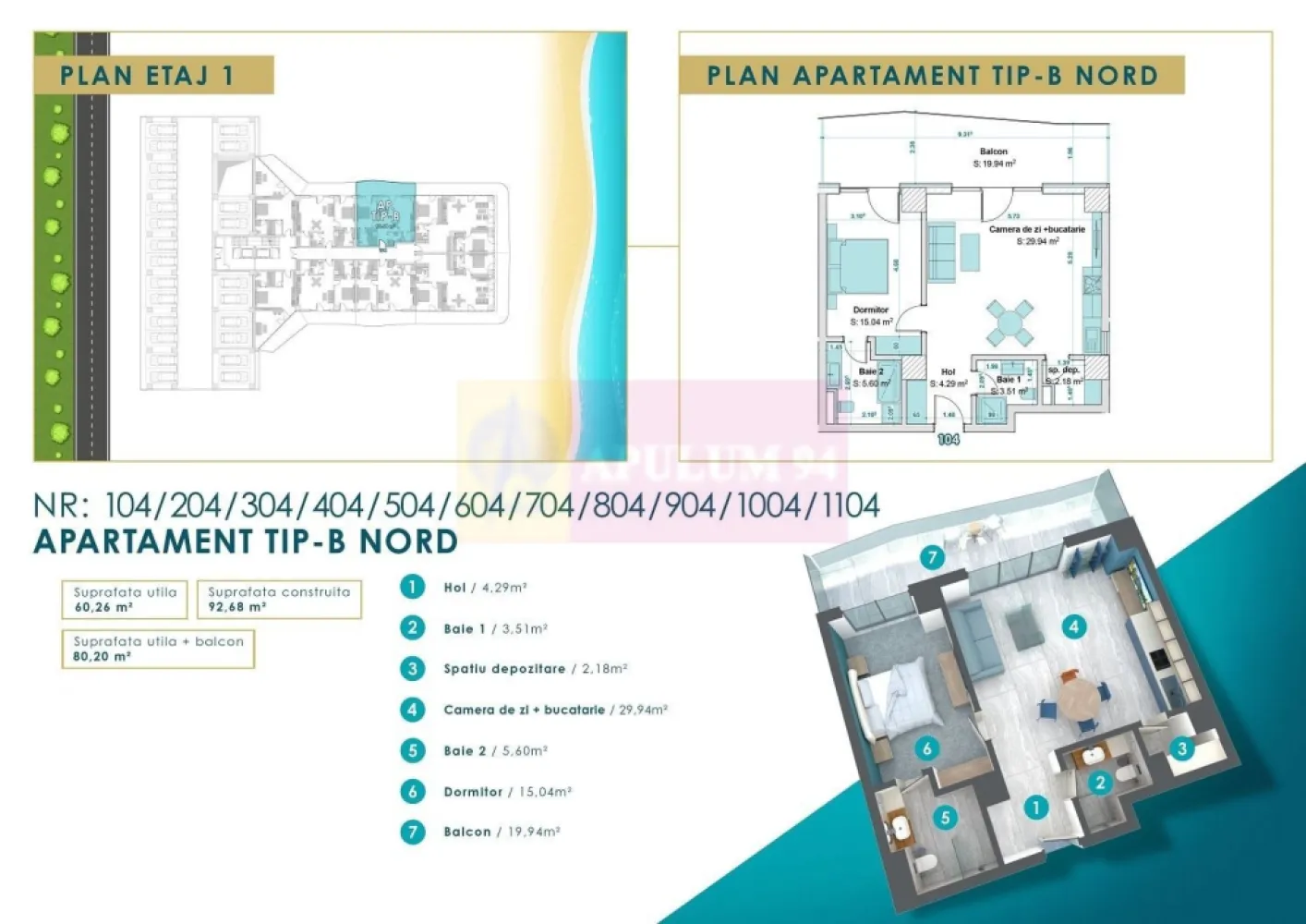 Apartamente de lux 2 camere in Mamaia Nord cu vedere la Marea Neagra