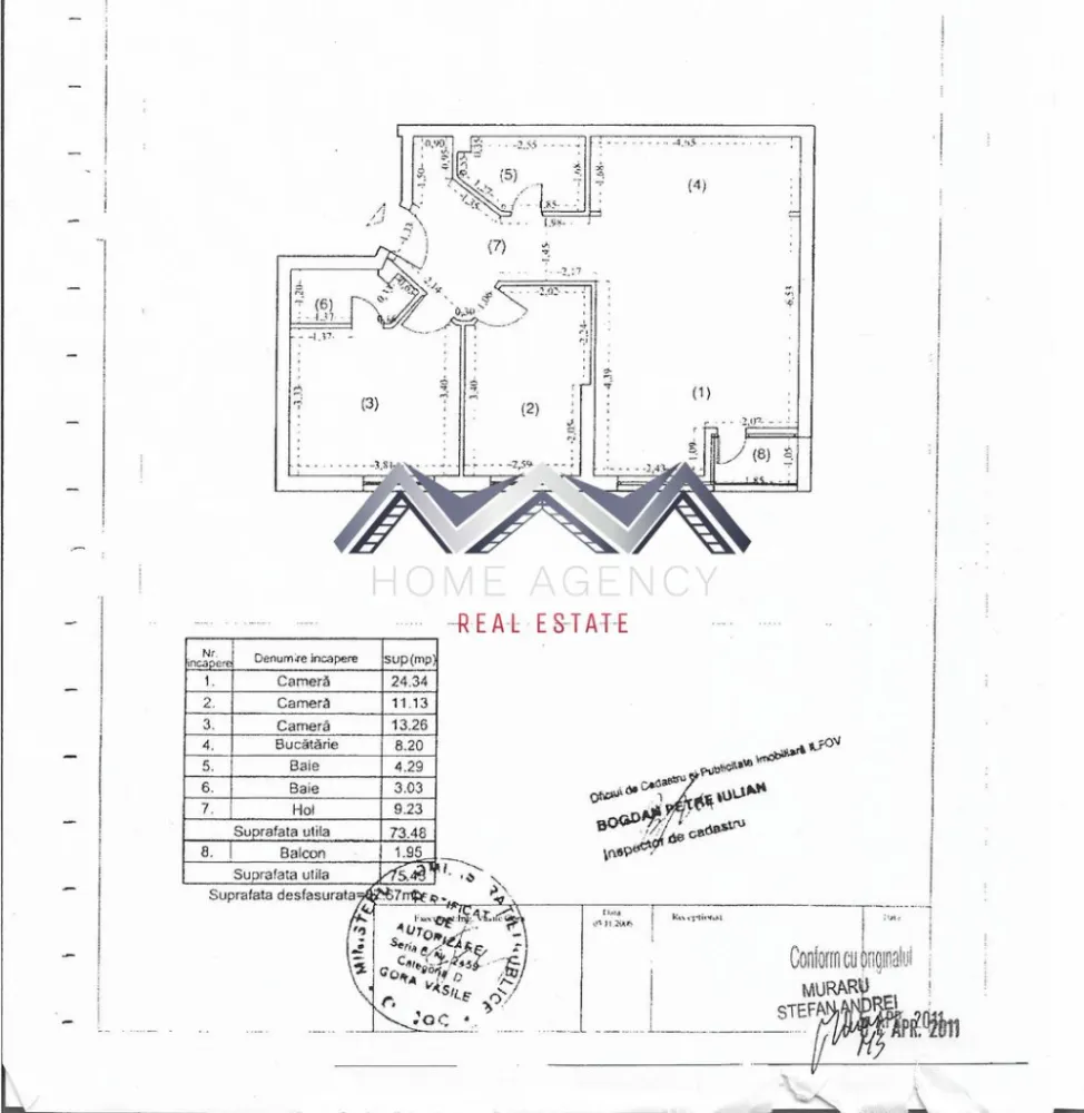 Apartament 3 camere Otopeni central | mobilat, utilat | lângă piață