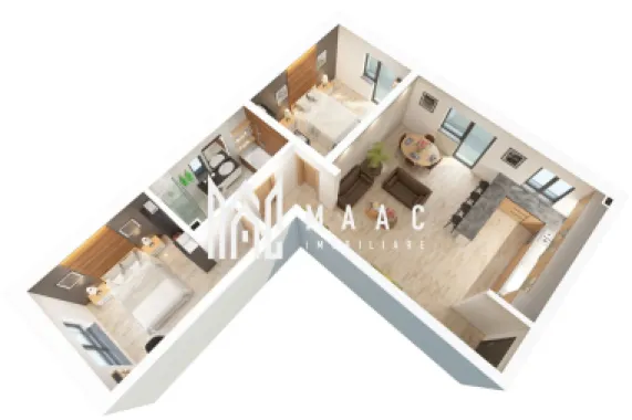 Apartament 3 camere | 69 MPU | Terasa + Gradina | D. Stanca