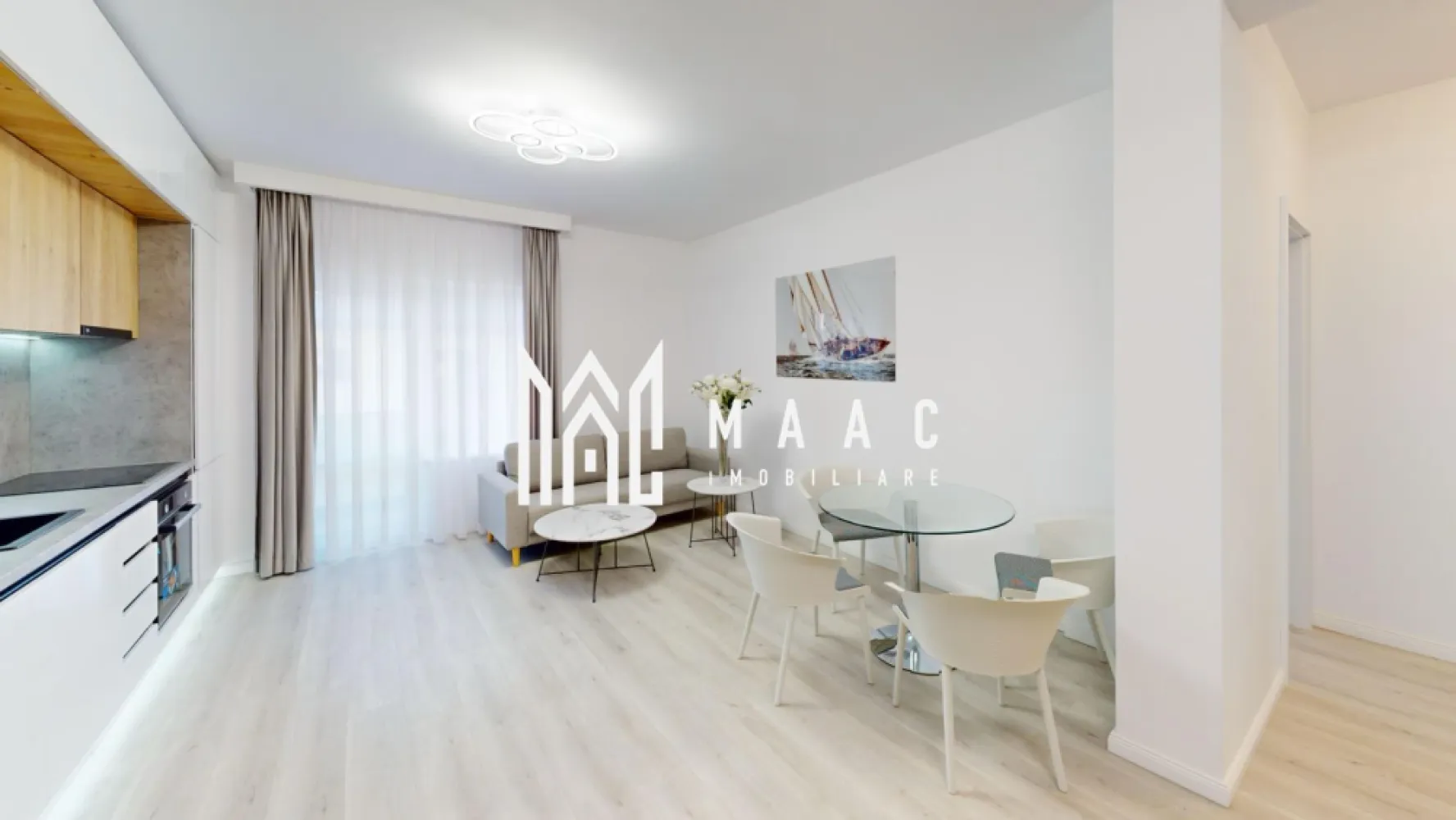 Apartament 3 camere | Constructie noua | Balcon | 78 MPU - MAAC Imobiliare vă propune spre vânzare un apartament nou cu 3 camere și loc de parcare, situat în zona Doamna Stanca, Sibiu, într-un ansamblu rezidențial modern, cu acces rapid către Shopping City, magazine, transport public și principalele artere ale orașului.

Caracteristici:
Apartament cu 3 camere.
Etaj 1/3.
Suprafata utila: 77.8 mp.
Compartimentare practică și eficientă.
O baie și un WC de serviciu.
Spațiu dedicat pentru depozitare.
Balcon.
Un loc de parcare inclus în preț.
2 Balcoane: de 8 mp si 7 mp.

Compartimentare:
Hol de acces.
Living destinat zonei de zi.
Bucătărie cu loc de masă.
Două dormitoare.
Baie.
WC de serviciu.
Spațiu de depozitare.

Dotări și caracteristici constructive:
Tâmplărie PVC cu trei foi de sticlă, asigurând izolație termică și fonică superioară.
Centrală termică Bosch în condensare, cu garanție de 5 ani.
Încălzire în pardoseală.
Pereți finisați, tencuiți, gletuiți și vopsiți cu lavabil alb.
Ușă metalică la intrare.
Interfon.
Casa scării complet finisată, cu balustradă din inox.
Balcon placat cu gresie, balustradă din sticlă și corp de iluminat.

Preț și condiții de achiziție:
La prețul afișat se adaugă TVA 21%.
Prețul apartamentului este pentru predare la stadiul de alb.
Apartamentul se poate preda și la stadiul de cheie, contra cost, la prețul de 150 euro/mp.
Pozele din prezentare sunt cu titlu informativ.

Avantaje locație
Zonă în plină dezvoltare, foarte bine conectată la punctele de interes ale orașului.
Acces rapid către centre comerciale, mijloace de transport în comun și zone de servicii.
Ideal atât pentru locuință proprie, cât și pentru investiție.

Pentru mai multe detalii precizati telefonic ca ati vazut anuntul cu ID: CP2932759