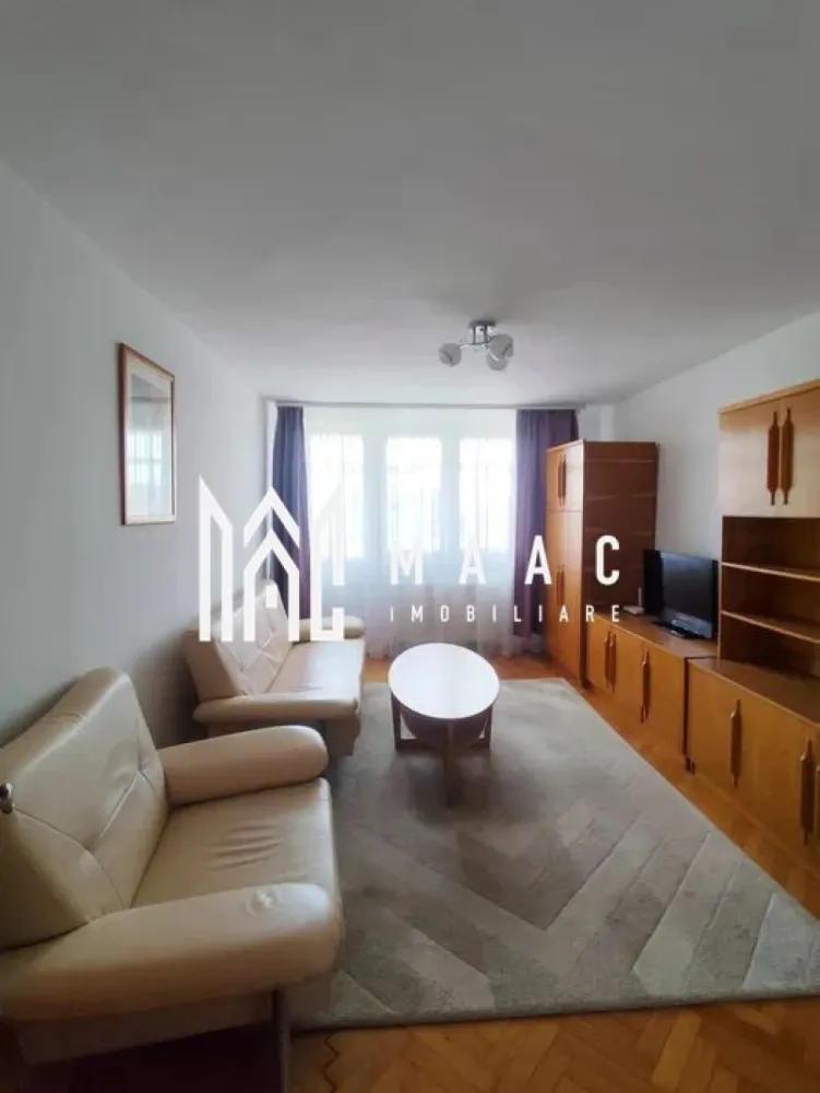 Apartament 2 camere decomandat | Hipodrom 3, Sibiu | balcon 8 mp, pivniță - Apartament cu 2 camere decomandat de închiriat în Sibiu, zona Hipodrom 3, cu 50 mp utili, balcon închis de 8 mp și pivniță de 16 mp, potrivit pentru locuire confortabilă.

Detalii proprietate:
• Suprafață utilă: 50 mp, suprafață construită: 55 mp
• Compartimentare: living, dormitor, bucătărie separată, baie, hol
• Etaj 10 din 10, imobil finalizat în 1970
• Stare interioară bună, baie renovată integral
• Balcon închis de 8 mp și pivniță de 16 mp
• Orientare Sud-Est
• Imobil cu lift modern

Localizarea pe Bulevardul Mihai Viteazul oferă acces rapid către centre comerciale, supermarketuri, farmacii, școli, restaurante, mijloace de transport în comun și principalele artere ale orașului.

Cod anunț CP3197904. Contactați echipa MAAC Imobiliare pentru detalii suplimentare și pentru programarea unei vizionări.