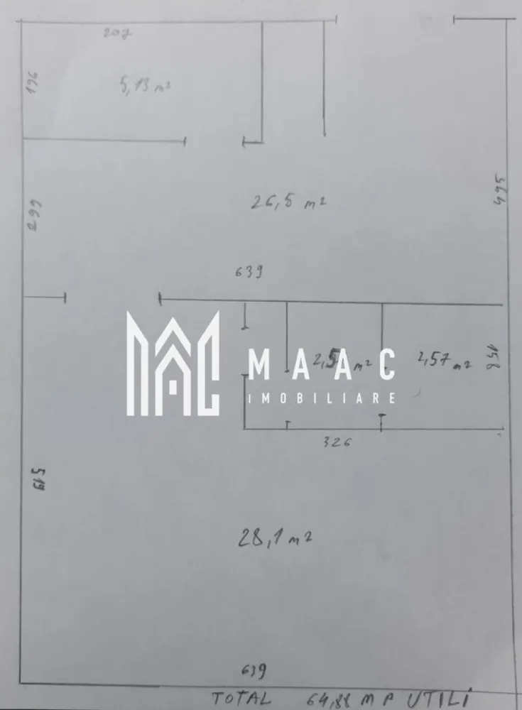Spatiu comercial | 65MP | Parcare | Stefan cel Mare - MAAC Imobiliare ofera spre inchiriere spatiu pretabil pentru activitati comerciale in zona Stefan cel Mare (reper - magazinul Simpa).

Spatiul este compartimentat astfel: o incapere spatioasa la intrare (26,5 mp) si inca una de 5,13 mp, o incapere cu o cale de acces in partea din spate (28,1 mp) si grup sanitar (5,14 mp).

Incalzirea se face cu centrala proprie si calorifere. Contorizarea este separata.

Disponibilitate imediata. Se inchiriaza pe o perioada de minim 12 luni.

Se percepe garantie in cuantumul unei chirii lunare.

Pentru mai multe detalii va rugam specificati telefonic: CP2849518