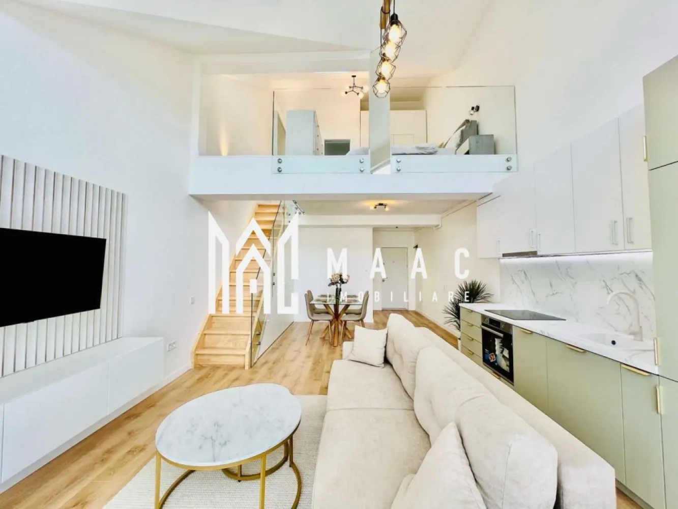Apartament de vanzare Sibiu | 4 camere | Turnișor, penthouse - Apartament cu 4 camere în Sibiu, în zona Turnișor, cu 128 mp utili, configurat tip penthouse la ultimul nivel al unui imobil nou, cu spațiu exterior și loc de parcare inclus.

Detalii proprietate:
• Suprafață utilă: 128 mp
• Compartimentare: decomandat
• Etaj 2 din 2
• 2 băi și 1 bucătărie open-space
• Living cu înălțime de 5,6 m și dressing
• Spațiu exterior de 15,44 mp, cu vedere către Munții Făgăraș
• Stare: nou, construcție finalizată în 2026
• Încălzire în pardoseală, calorifere la etaj și jaluzele electrice
• Izolație cu vată bazaltică, balustrade din sticlă securizată
• 1 loc de parcare inclus

Ansamblul rezidențial oferă aproximativ 45% spații verzi, locuri de joacă și zone de relaxare, cu 4 căi de acces și conexiune rapidă către oraș și Zona Industrială Vest. Casa scării este placată cu granit, iar fațadele combină larice siberian și piatră naturală.

Se acceptă plata din surse proprii sau prin credit bancar. Pentru detalii suplimentare și programarea unei vizionări, contactați echipa MAAC Imobiliare și menționați Cod anunț CP3198650.