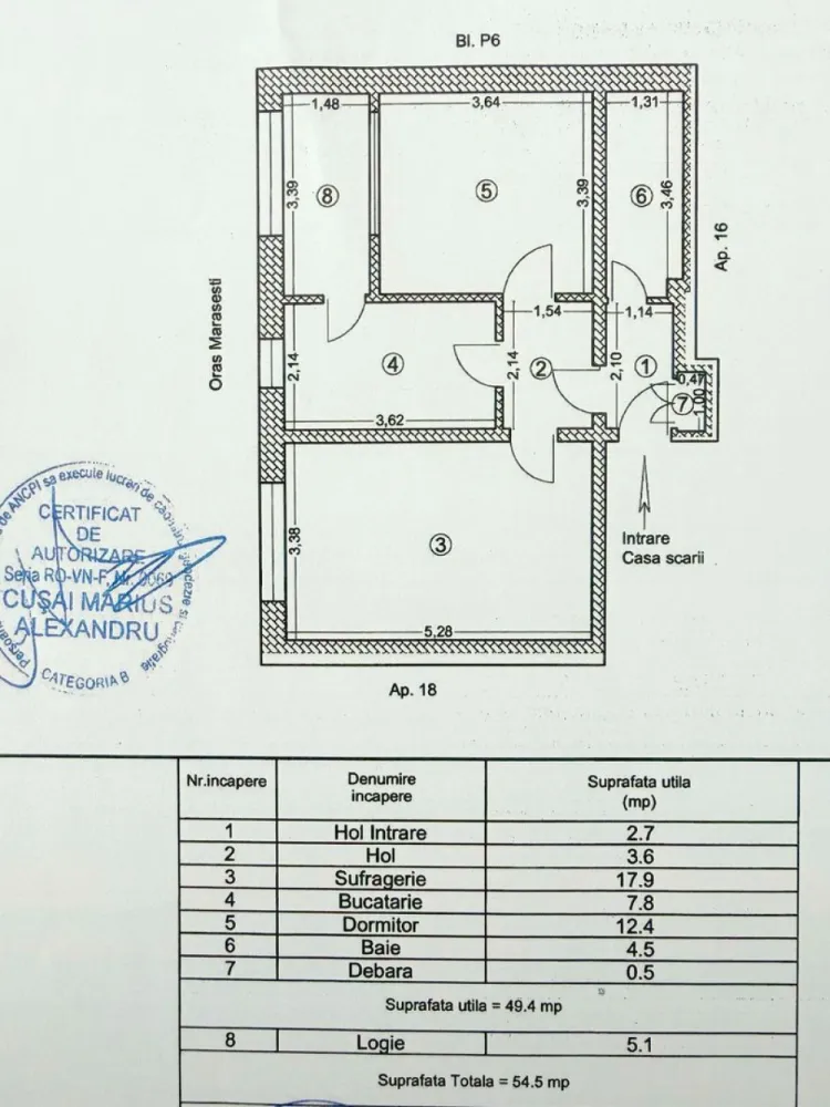 Exclusivitate - 2 camere Marasesti – 21.000 Euro, comision 0%