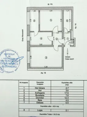 Exclusivitate - 2 camere Marasesti – 21.000 Euro, comision 0%