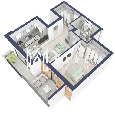Apartament 2 camere | Terasa 9.5 mp | Turnisor