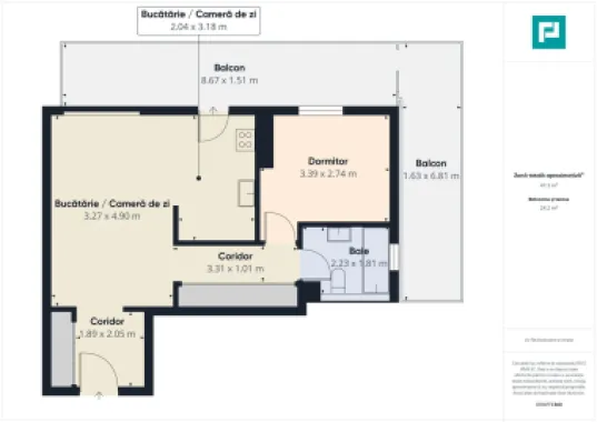 Penthouse Adora Park cu 2 camere