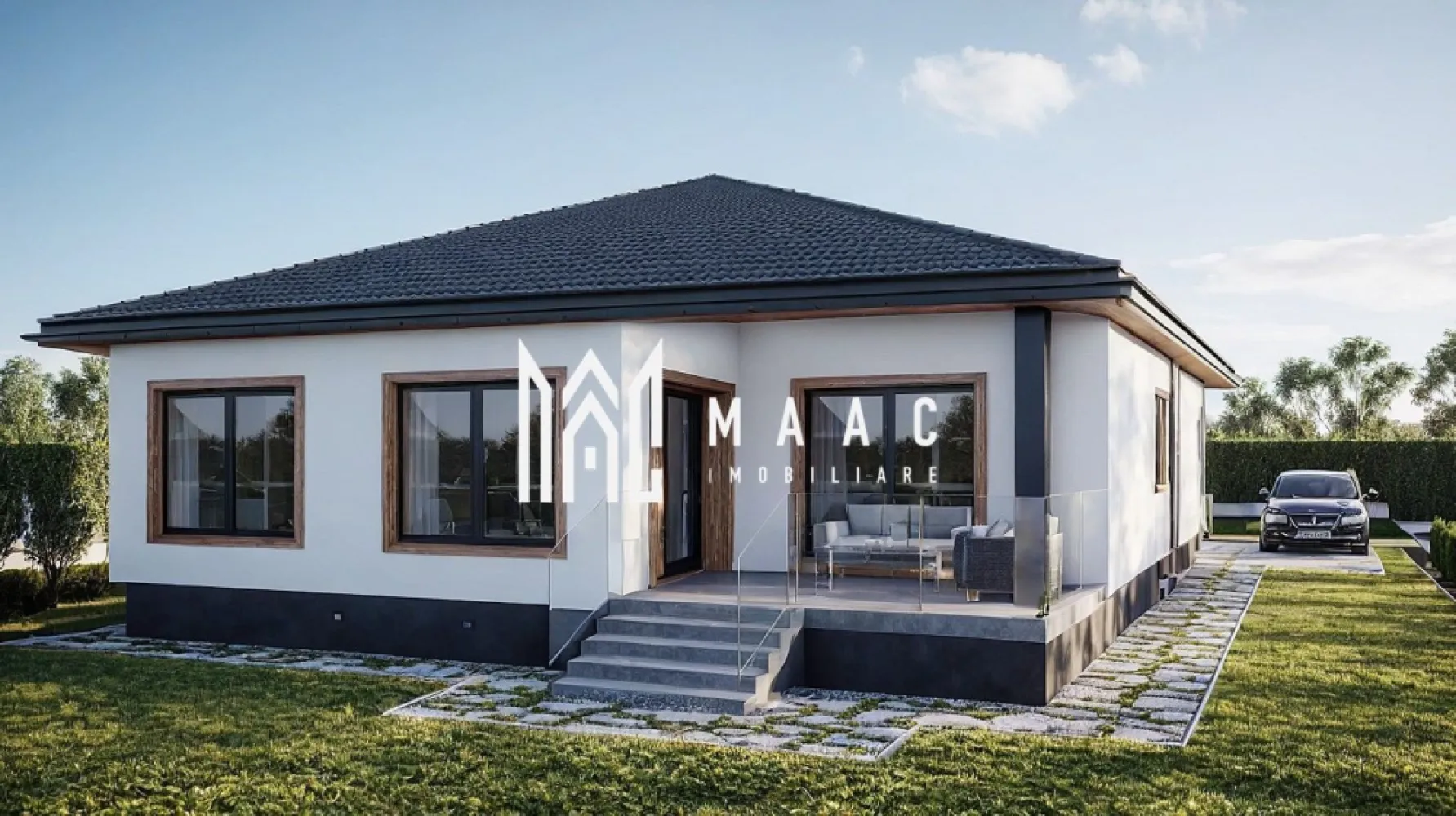 Casă pe un nivel de vânzare, 130 MPU I Selimbar - Vă propunem spre vânzare o casă modernă, pe un singur nivel, situată în Șelimbăr, într-o zonă liniștită, ideală pentru familie.

Detalii proprietate:
Suprafață teren: 500 mp
Suprafață construită: 165 mp
Suprafață utilă: 130 mp
Regim de înălțime: Parter

Compartimentare eficientă:
Living spațios cu bucătărie open-space
3 dormitoare
2 băi
Cameră tehnică
Hol
Terasă cu ieșire directă din living

Stadiu predare:
Izolată exterior cu polistiren + tencuială decorativă
Geamuri montate
Ușă de acces montată
Interior la roșu
Curte neamenajată
Utilități la poartă

Termen de finalizare: Octombrie 2026

Proprietatea este ideală pentru cei care doresc să își personalizeze interiorul după propriul gust și preferințe. Terenul generos oferă posibilitatea amenajării unei grădini, foișor sau zonă de relaxare.

Pentru mai multe detalii, vă rugăm să menționați telefonic ID-ul anunțului: CP2941280.
