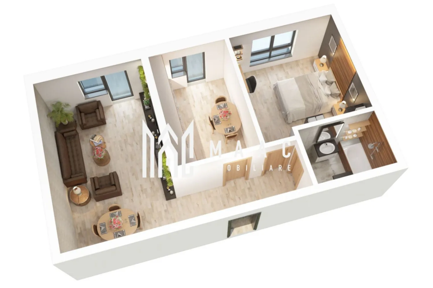 Apartament NOU | 2 camere | 56 mp | Comision 0 | Doamna Stanca - MAAC Imobiliare vă prezintă un apartament modern cu 2 camere, situat în zona rezidențială Doamna Stanca din Sibiu, într-un imobil nou cu regim redus de înălțime (P+3), construcție 2025, realizat de un dezvoltator cu experiență și reputație excelentă.

Caracteristici proprietate:
Suprafață utilă: 56,15 mp
Balcon: 6,7 mp

Compartimentare eficientă, optimizată pentru confort
Loc de parcare GRATUIT inclus în preț
Bloc cu 3 etaje – intimitate și număr redus de apartamente
Standard ridicat de execuție și materiale de calitate premium

Apartamentul este potrivit atât pentru locuință proprie, cât și pentru investiție, fiind amplasat într-o zonă în continuă dezvoltare, cu acces rapid către centre comerciale, supermarketuri și principalele puncte de interes ale orașului.

Modalitate de plată:
15% avans la antecontract
85% la semnarea contractului final

Prețuri:
Varianta ALB: 92.562 € + TVA
Total: 112.000 €
Varianta LA CHEIE: preț stabilit în funcție de preferințele de finisare

Comision 0% pentru cumpărător.

Pentru mai multe detalii sau pentru a programa o vizionare, nu ezitați să ne contactați. Menționați ID-ul anunțului: CP2945140