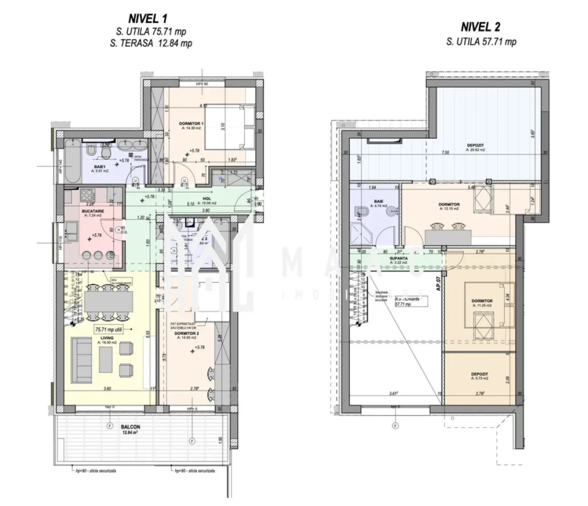 Penthouse premium | 100 mp | Compartimentare practică | Zonă rezidențială