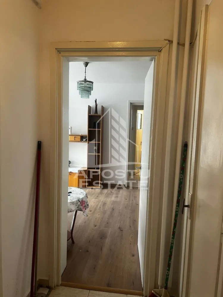 Apartament cu 2 camere de inchiriat, zona Take Ionescu, Timisoara - Agentia imobiliara APOSTU ESTATE va propune spre inchiriere un apartament cu 2 camere spatios si luminos, situat in zona Take Ionescu, intr-o zona linistita si bine pozitionata din Timisoara, potrivit pentru cupluri, familii sau studenti care isi doresc o locuinta unde sa se simta confortabil si cu acces facil catre scoli, facultati, statii de autobuz si magazine.

Suprafata utila: 70 mp
Compartimentare eficienta:
- Hol de acces
- Bucatarie inchisa, complet mobilata si utilata, cu loc de luat masa
- Baie prevazuta cu cada si geam pentru aerisire naturala
- 2 balcoane

Confort si facilitati:
- Incalzire apartament: termoficare
- Living luminos
- Apartamentul este complet mobilat si utilat de catre proprietar

Localizare: zona Take Ionescu, in apropiere de scoala generala nr. 16, Facultatea de medicina, Iulius mall, mijloace de transport in comun.

Ideal pentru:
- Cupluri
- Familii
- Studenti

Pret chirie: 350€ 
Programeaza o vizionare pentru a-ti putea imagina viitorul aici!
ID intern: CP2886811