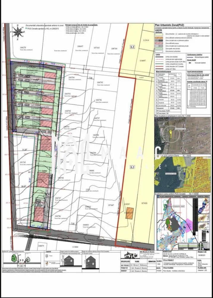 Teren intravilan de vânzare I 5.160 mp I Calea Cisnădiei I PUZ în lucru - MAAC Imobiliare va ofera spre vânzare teren intravilan cu suprafața de 5.160 mp, situat într-o zonă în plină dezvoltare, pe Calea Cisnădiei, în apropiere de Sibiu.

Terenul beneficiază de PUZ în lucru pentru dezvoltarea a 8 locuințe unifamiliale, fiind ideal pentru dezvoltatori imobiliari sau pentru un proiect rezidențial privat.

Caracteristici:
Suprafață totală: 5.160 mp
Regim: intravilan
PUZ în lucru pentru 8 case unifamiliale
Zonă rezidențială în dezvoltare rapidă
Acces facil către Sibiu
Potențial ridicat de dezvoltare

Preț: 75 €/mp

Pentru mai multe detalii și programarea unei vizionări, vă invităm să contactați Maac Imobiliare, specificând ID: CP2902629.