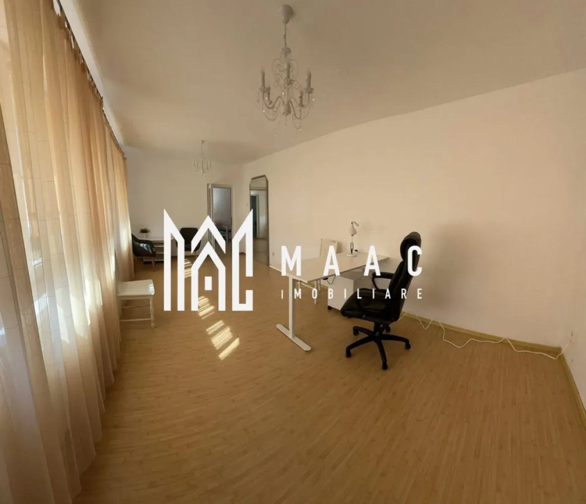 Spațiu de închiriat –40 MPU I Zona Ștrand, Sibiu - MAAC Imobiliare va propune spre inchiriere un spațiu cu suprafața de 40 mp, situat în zona Ștrand din Sibiu, potrivit pentru birouri, cabinet, sediu firmă sau alte tipuri de activități profesionale.

Spațiul este amplasat într-o zonă accesibilă, într-un cartier bine dezvoltat al orașului, cu acces facil către principalele puncte de interes.

Caracteristici:
Suprafață: 40 mp
Destinație: birouri sau alte activități
Grup sanitar propriu
Locație: zona Ștrand – Sibiu
Zonă liniștită, potrivită pentru activități de birou
Spațiul este ideal pentru cabinet, birou contabilitate, IT, consultanță, sediu firmă sau alte servicii.

Condiții de închiriere: Se percepe o garanție în cuantumul unei chirii lunare.
Pentru mai multe detalii și programarea unei vizionări, vă invităm să contactați Maac Imobiliare, specificând ID: CP2961833.