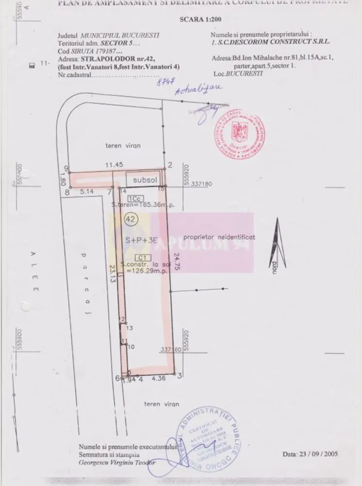 Clădire individuală S+P+3E, zona Parlament | Închiriată integral