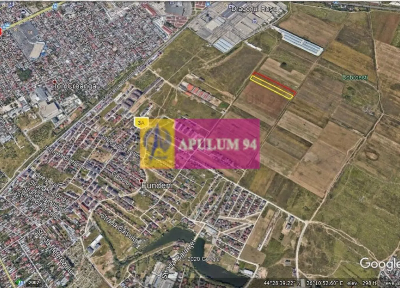 Teren 7500mp-Fundeni Dobroesti - Vanzare teren Fundeni Dobroesti, 7500mp cu deschidere de 23m. Terenul este dreptunghiular cu doua deschideri, la strada Balantei si la Stejarului.
Pe ambele strazi exista canalizare.Zona este in plina expansiune imobiliara.