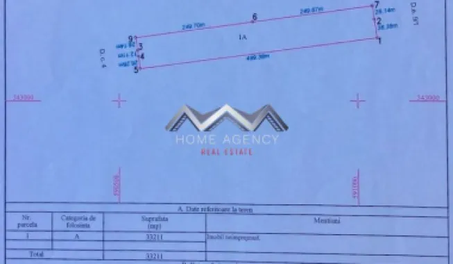 Teren 33.211 mp Tunari – ideal logistică, showroom sau producție