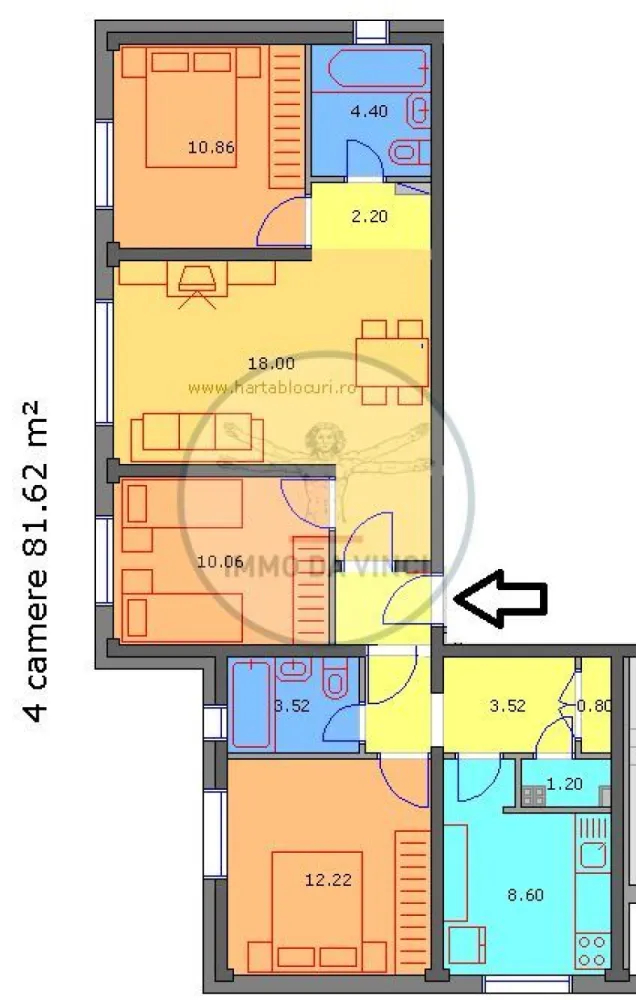 Apartament 4 camere finisat modern Zona Aurel Vlaicu - 🏢 Apartament 4 camere de vanzare
📏 Suprafață utilă: 78 mp 🏗️ Suprafață construită: 82 mp
🛏️ 3 dormitoare
🛁 2 băi
🍽️ 1 bucătărie
🗄️ 1 debara

✨ Finisat modern, mobilat și utilat
📍 Zona Aurel Vlaicu, Cluj-Napoca
🚗 Bloc retras de la trafic
🏠 Parter, bloc reabilitat termic
🔥 Centrală proprie
❄️ Aer condiționat
🔄 Posibilitate decomandare: 4 dormitoare separate

🔑 Posibilitate de închiriere în 2 apartamente distincte
Primul: living + bucătărie + dormitor + baie (chirii estimate 400-500 EUR)
Al doilea: living + bucătărie + 2 dormitoare + baie (chirii estimate 600-700 EUR)

💡 Oportunitate reală de investiție sau locuință pentru familie
Pentru mai multe detalii cat si poze / video va rugam sa ne contactati telefonic.
📞 Contact: 0756 935 933