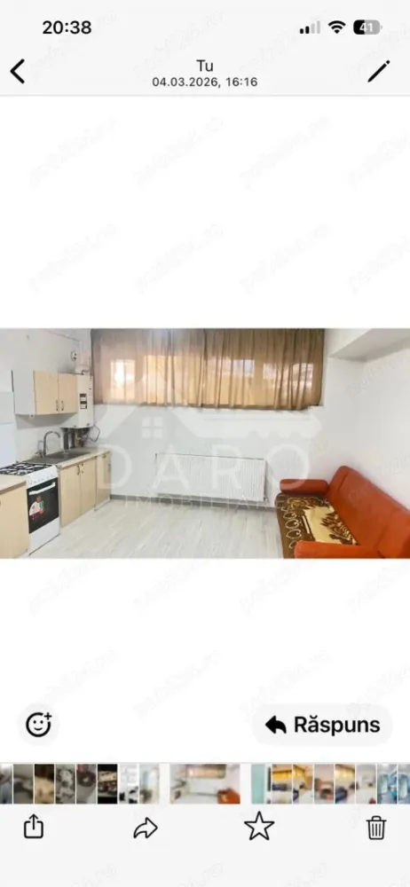 🏡 Apartament de vânzare – 2 camere - 🏡 Apartament de vânzare – 2 camere | Dâmbu Pietros | Complet mobilat și utilat
Se oferă spre vânzare apartament cu 2 camere situat în cartierul Dâmbu Pietros, într-o zonă liniștită și foarte bine poziționată, aproape de toate facilitățile necesare.
Apartamentul este luminos, curat și bine întreținut, fiind ideal atât pentru locuință personală, cât și pentru investiție.
✔ se vinde complet mobilat și utilat
✔ bucătărie mobilată și echipată
✔ camere spațioase și luminoase
✔ baie modernă cu cabină de duș
✔ centrală termică proprie
✔ geamuri termopan
✔ parchet laminat
📍 Avantaje locație:
aproape de magazine și supermarketuri
acces rapid la mijloace de transport în comun
în apropiere de școli, parcuri și alte puncte de interes
zonă liniștită și apreciată
💎 Apartamentul este gata de mutare, fără investiții suplimentare.
🤝 Proprietate promovată prin DARO Imobiliare
💳 Pentru achiziție prin credit:
Prin Kiwi Finance beneficiați de:
✔ analiză GRATUITĂ a eligibilității
✔ oferte de la peste 12 bănci
✔ negocierea dobânzii în favoarea dumneavoastră
✔ suport complet până la semnarea contractului
📞 Detalii și vizionări:
Coman Maria – DARO Imobiliare & Kiwi Finance
📱 0749 535 729
