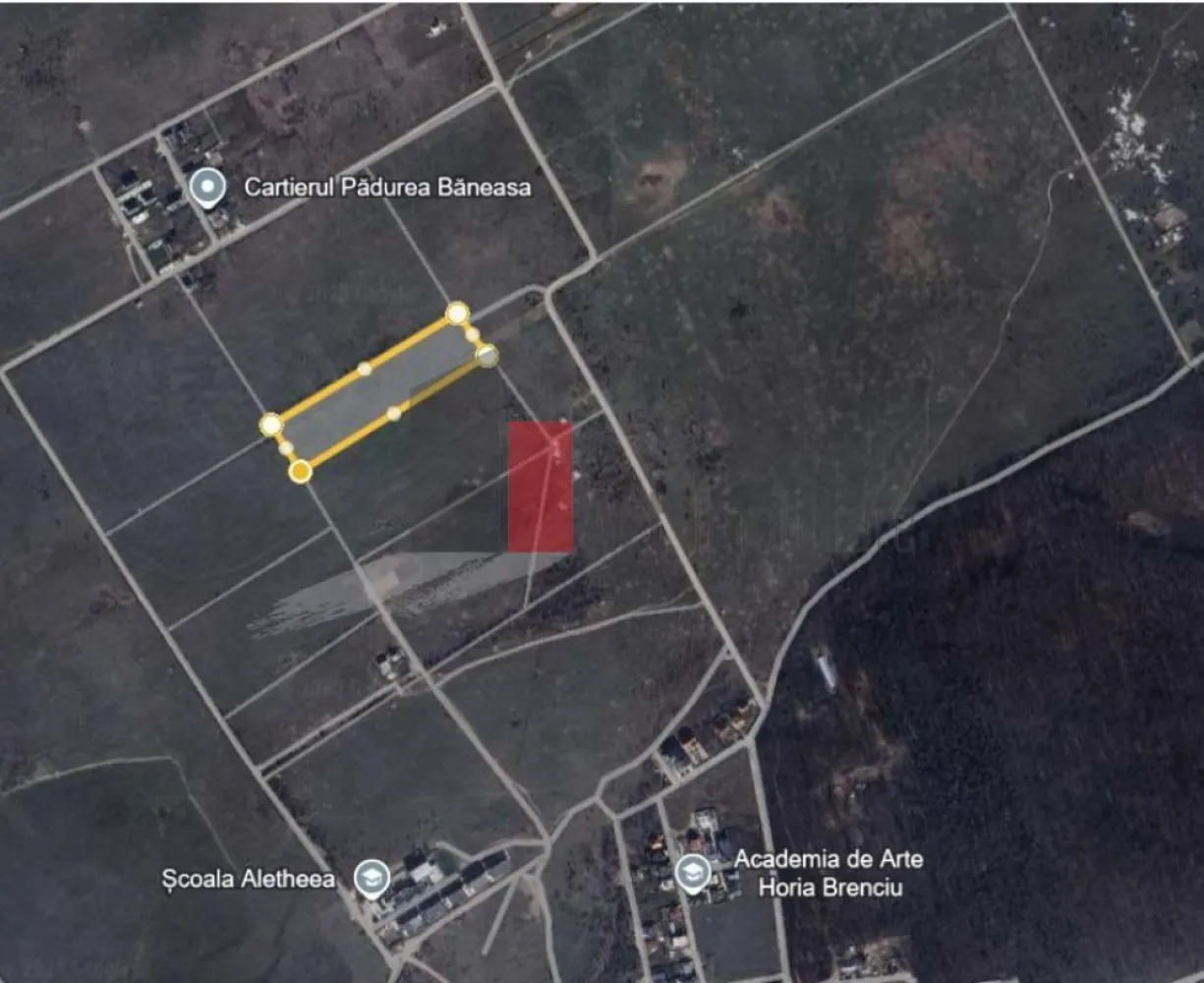 Teren cartier Padurea Baneasa - Teren intravilan construibil de 21.000 mp – Sector 1, București (zona Pădurea Băneasa)

Localizare: Drumul Piscul Enei / Drumul Vârful Pleșița, în spatele Pădurii Băneasa, Sector 1, București
Suprafață totală: 21.000 mp
Clasificare urbanistică: Intravilan – Zonă M3 conform PUG București
Regim de înălțime permis: P+4+5R
Indice urbanistic:
CUT (Coeficient de Utilizare a Terenului): 2,5
POT (Procent de Ocupare a Terenului): 60%
Deschidere stradală:
Aproximativ 70 m la Drumul Piscul Enei
Utilități disponibile: La circa 500 m – apă, canalizare, electricitate, gaze
Accesibilitate excelentă datorită viitoarei infrastructuri rutiere moderne. Terenul este traversat de DR4 (Drumul Radial 4 Nord Express), ceea ce oferă un avantaj semnificativ în ceea ce privește conectivitatea.
Notă: DR4 va împărți terenul în două sectoare, aproximativ 3.600 mp fiind supuși exproprierii pentru dezvoltarea infrastructurii.
Traseu DR4: Bulevardul Poligrafiei – Șoseaua Șisești – DNCB – A0 Mogoșoaia – DJ Buftea-Corbeanca