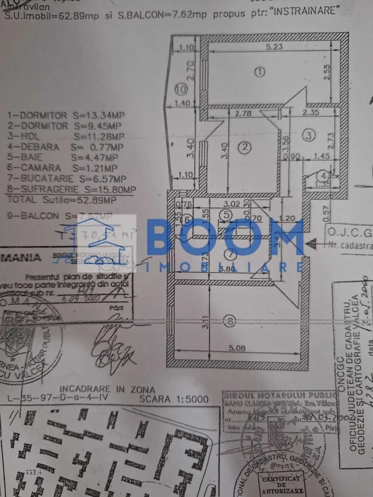 Apartament 3 camere | Ostroveni | Etaj 1 | Zona Hermes