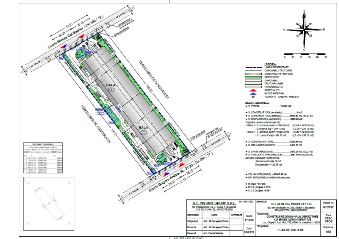 Direct Proprietar vand Teren Intravilan cu autorizatie. - Oportunitate investiție – Teren cu autorizatie, 10.000 mp |&nbsp;Otopeni | lângă&nbsp;București (Direct proprietar)Direct proprietar vand teren intravilan cu poziționare excelentă, ideal pentru dezvoltare rapidă, situat strategic în zona industrială Otopeni, la doar ~500 m de centura Bucureștiului.Detalii principale:Suprafață: 10.000 mpDimensiuni: 50 ml deschidere x 200 ml adâncimeTeren plan, liber de construcțiiAcces din 2 drumuri – ideal pentru trafic greu (TIR)Avantaj major – economisești timp și bani:Proiect complet pentru 2 hale (depozitare + spații administrative)Autorizație de construire deja obținută → poți începe imediat lucrărileIdeal pentru:logistică, depozitare, producție sau investiție cu randament rapid✔ Zonă în plină dezvoltare industrială✔ Acces rapid către principalele artere din jurul București✔ Fără riscuri birocratice – documentație pregătităDirect proprietar – fără comision.Disponibil imediat.