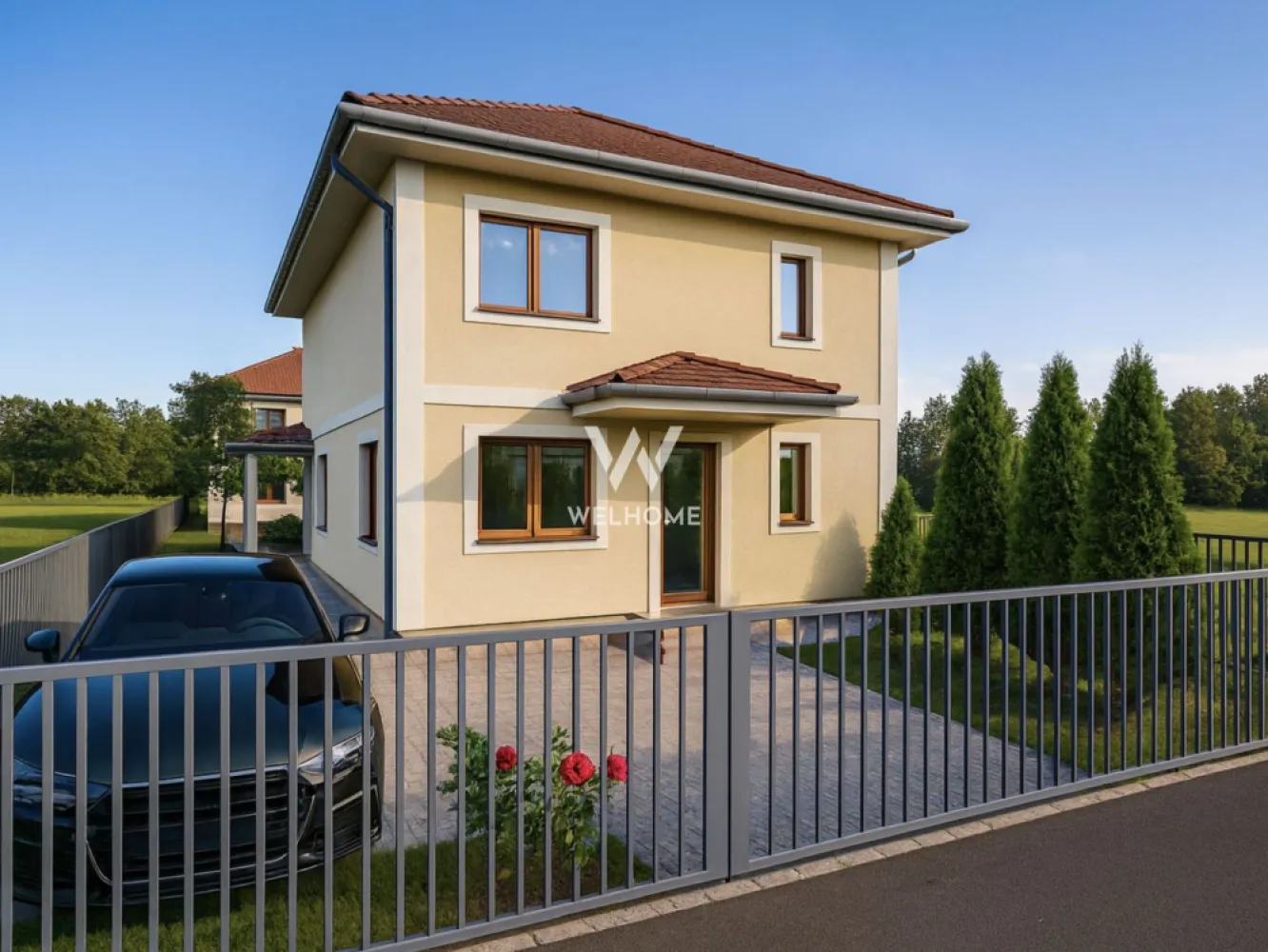 Casa individuala PREMIUM in Sibiu-Selimbar - Casa noua in zona centrala din Selimbar! 

Fiind in stadiul de proiect, iti poti urmarii locuinta de la primele ei faze de constructie si totodata iti poti personaliza interiorul dupa gusturile si nevoile tale.

Vine cu o suprafata utila de 120 mp repartizati pe parter si etaj.
LA PARTER: regasim un hol spatios, spatiu de depozitare, baie, bucatarie open space cu living( se poate opta pentru inchiderea ei) iar din zona de zi ai acces in terasa si curtea din spatele casei.
LA ETAJ: te bucuri de un hol spatiso care duce la cele 3 dormitoare si o baie mare.
POD pretabil pentru spatiu de depozitare sau mansarda pentru ca dispune de 2 geamuri pentu lumina. 

Casa vine amplasata pe un teren de 320 mp, pozitionata pe soare, intr-o zona linistita. 
Esti la cateva minute pe jos de scoli, supermarket, primarie etc.

La etaj este placa de beton izolata cu polistiren extrudat pentru o izolare termica si fonica intre etaje.
Casa se preda cu INTERIORUL LA ALB: pereti finisati cu lavabila, centrala termica, incalzire in pardoseala, termostate in fiecare incapere, instalatii sanitare si electrice pe pozitie, geamuri termopan 5 camere, 3 foi de sticla
EXTERIORUL LA CHEIE: izolatie polistiren 10cm, decorativa, pervaze geamuri, alimentare pentru camere de supraveghere si alarma, poarta acces pietonal si auto, curte pavata cale acces pietonal si parcare auto.
Termen predare - FINALUL ANULUI 2025, inceputul anului 2026
PRET : 250.000 euro
Contact:0743292794