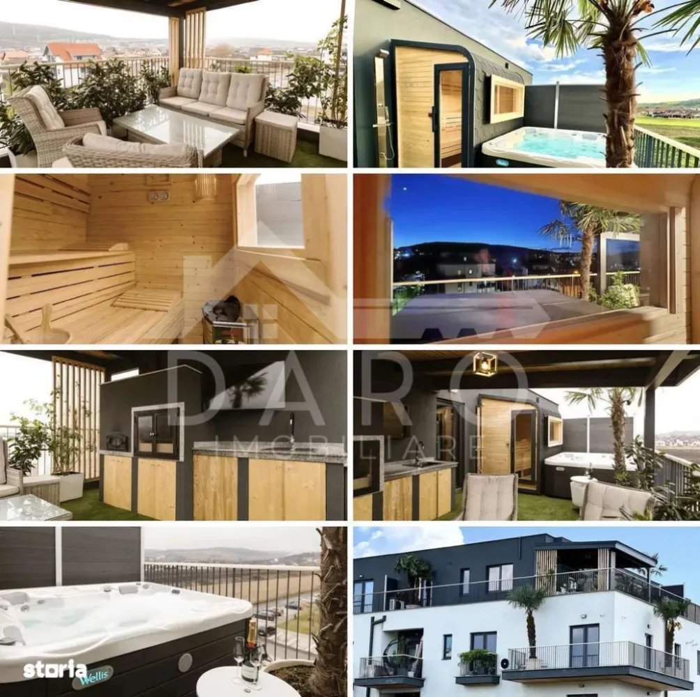 🏡 PENTHOUSE DE ÎNCHIRIAT | 200 mp | SPA (Jacuzzi + Saună) | 2 Nivele