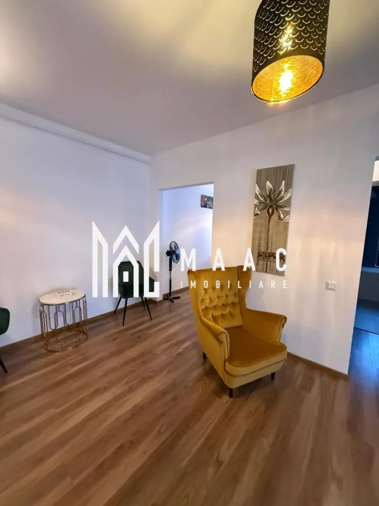 Apartament 2 Camere I Decomandat I Etaj 1 I Stefan cel Mare - MAAC Imobiliare vă propune spre închiriere un apartament cu 2 camere, compartimentat eficient, ideal pentru locuire confortabilă pe termen lung. Proprietatea dispune de un living spațios, perfect pentru relaxare și socializare, o bucătărie complet mobilată și utilată, un dormitor confortabil, baie, hol, balcon și loc de parcare inclus.

Apartamentul este amenajat astfel încât să ofere funcționalitate și confort, fiind potrivit pentru persoane sau cupluri care își doresc un spațiu bine organizat, într-un ambient plăcut.

Condiții de închiriere:
-garanție în cuantumul a doua chirii lunare
-perioadă minimă de închiriere: 12 luni

Disponibil din 2 iunie.

Pentru mai multe detalii, vă rugăm să menționați telefonic numărul CP2981026.