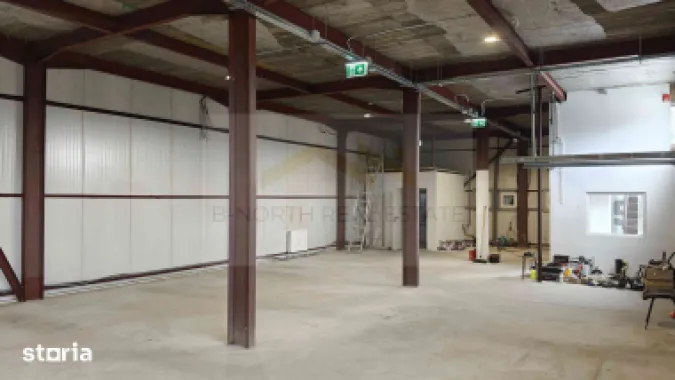 Hală industrială cu birouri de închiriat | Popești-Leordeni | 542 mp | Rampă