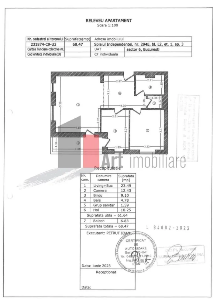 Apartament 3 camere Crângași -Grozavesti - Politehnica - cu loc de parcare