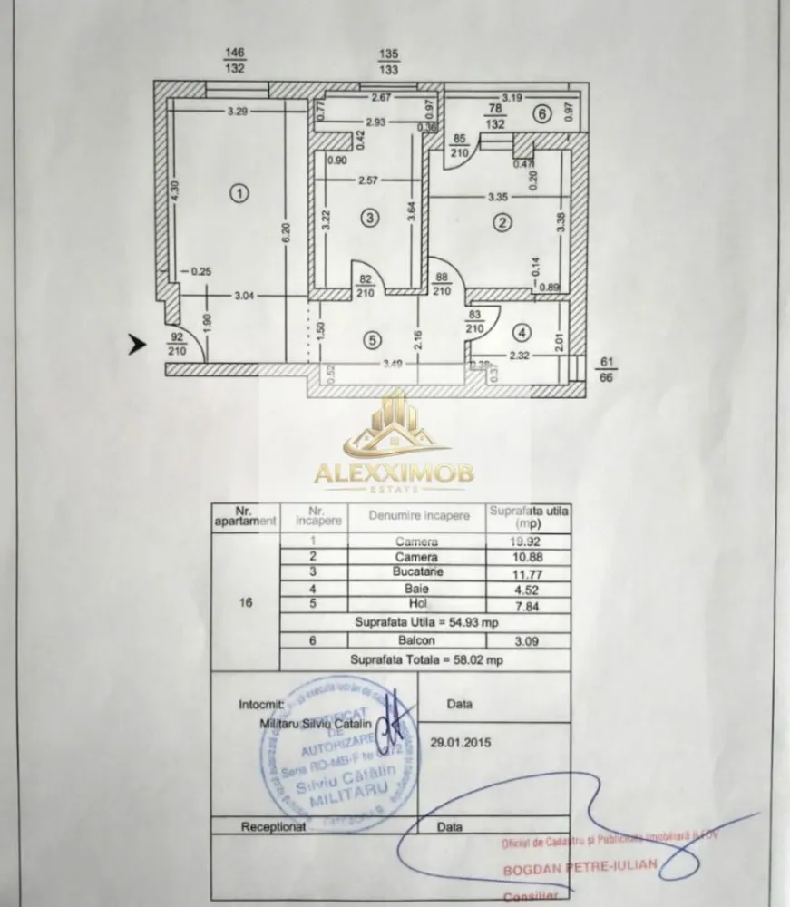 Apartament de Vanzare - 2 camere - 59 mp utili - POPESTI LEORDENI