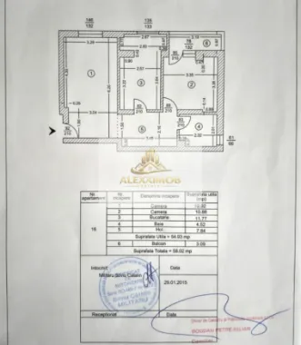 Apartament de Vanzare - 2 camere - 59 mp utili - POPESTI LEORDENI
