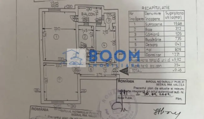 Apartament 2 camere Zona Nord | Etaj 1 | Complet mobilat si utilat